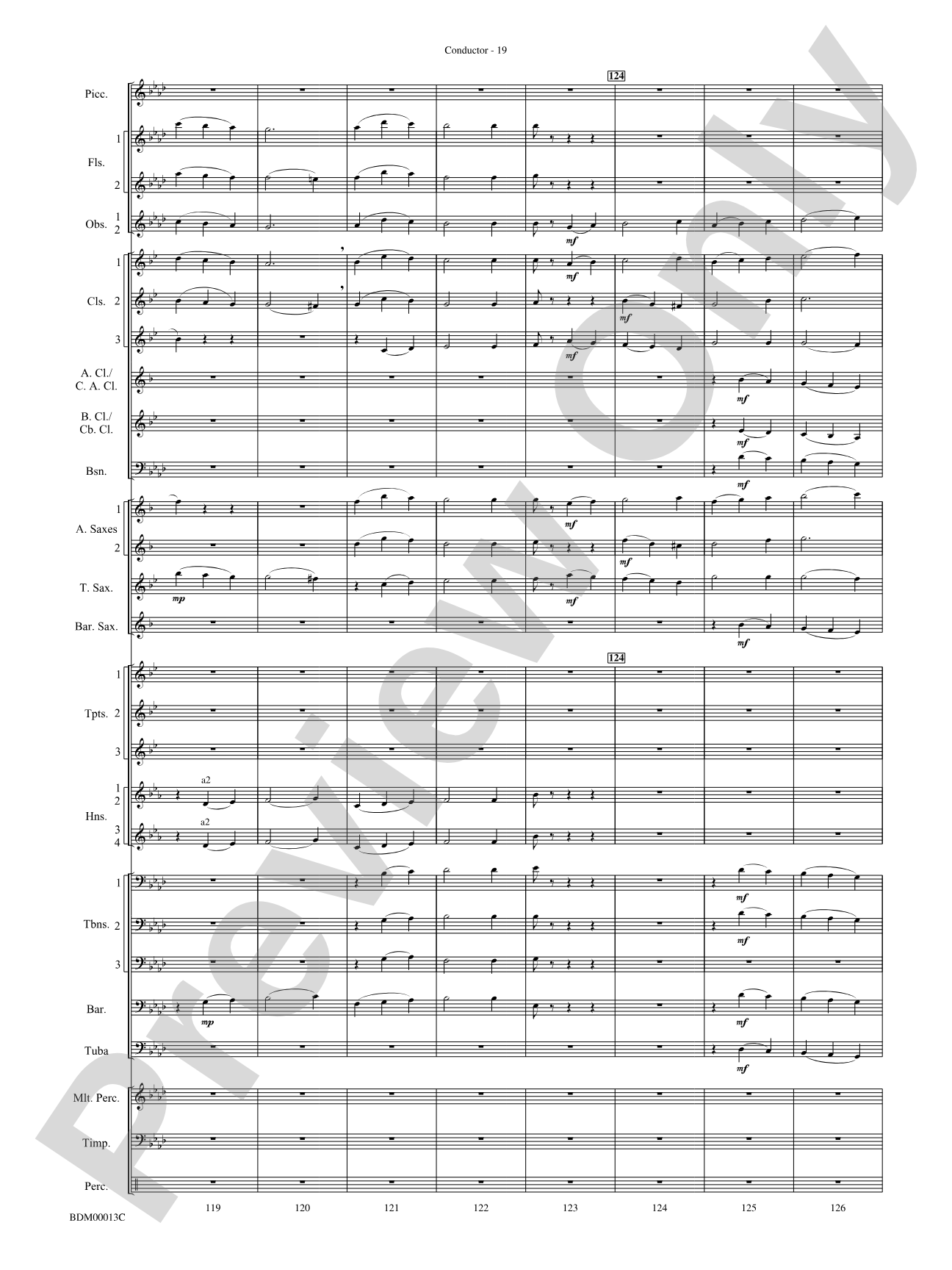 Slava: Concert Band Conductor Score & Parts