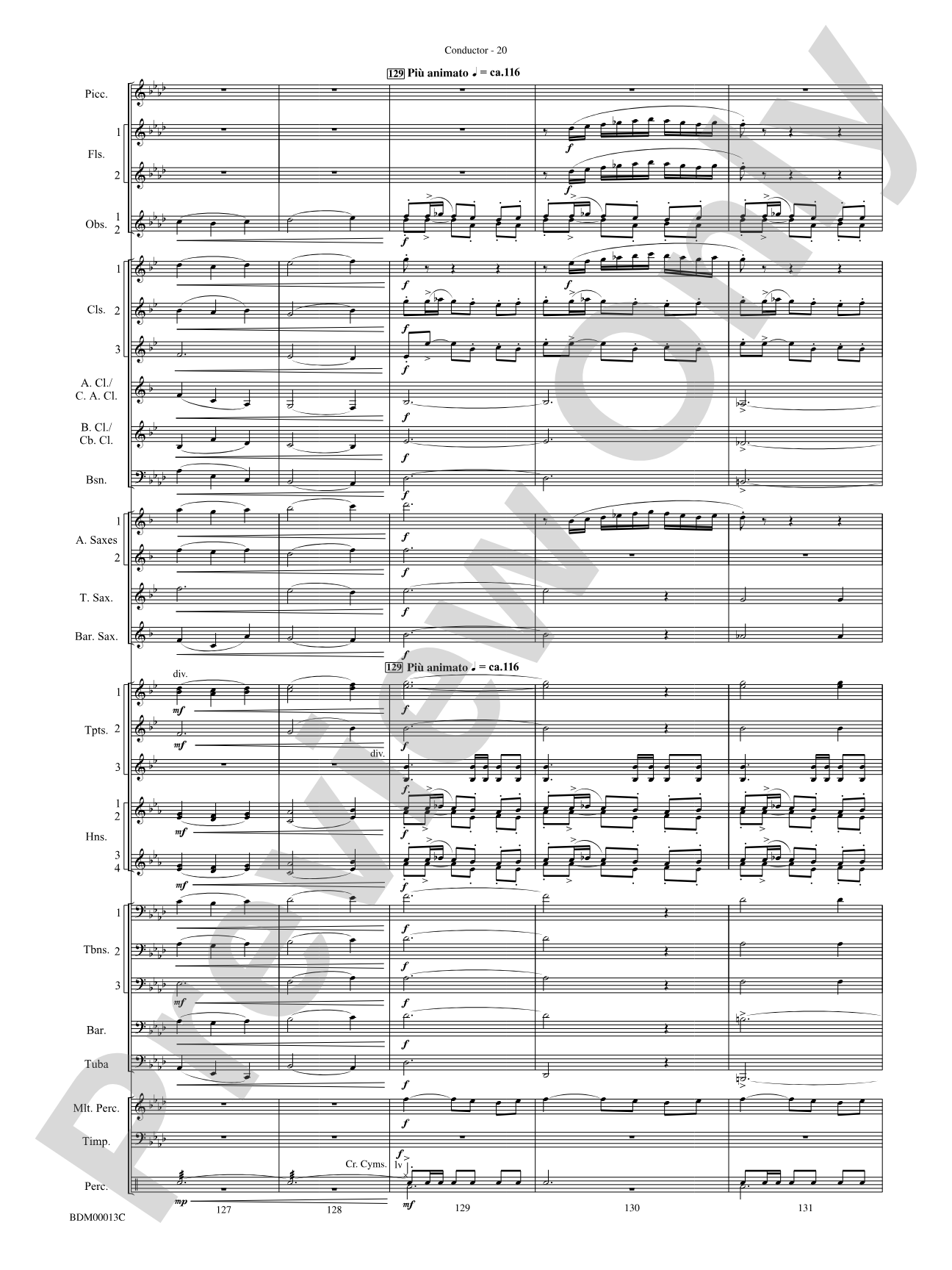 Slava: Concert Band Conductor Score & Parts