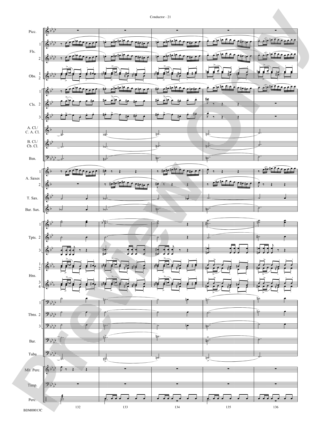 Slava: Concert Band Conductor Score & Parts