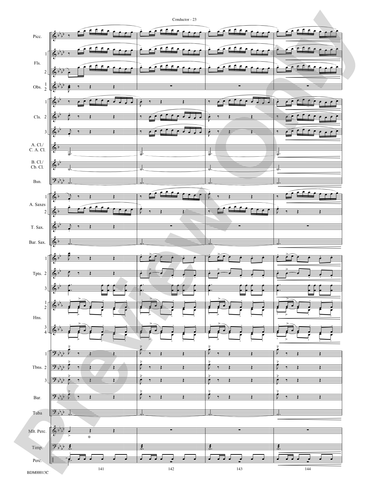 Slava: Concert Band Conductor Score & Parts