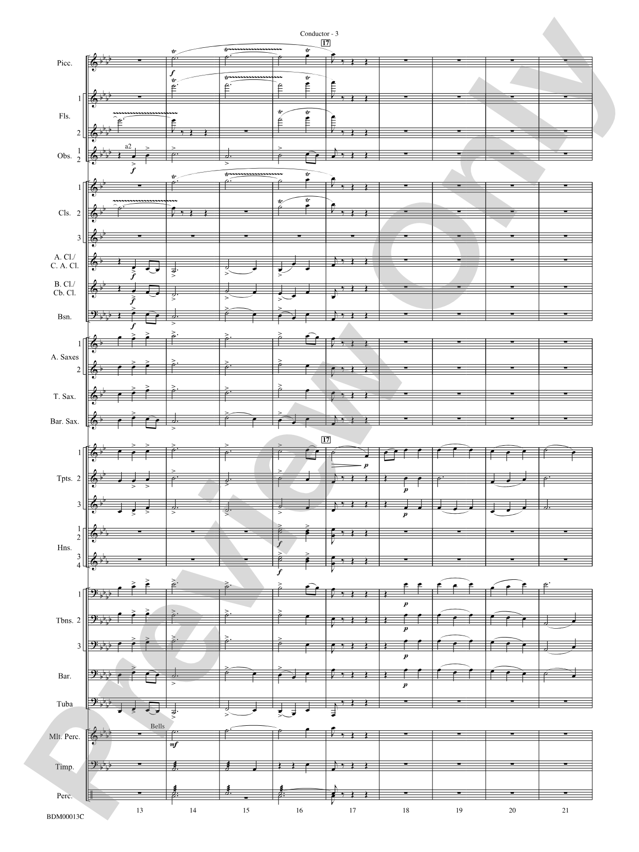 Slava: Concert Band Conductor Score & Parts