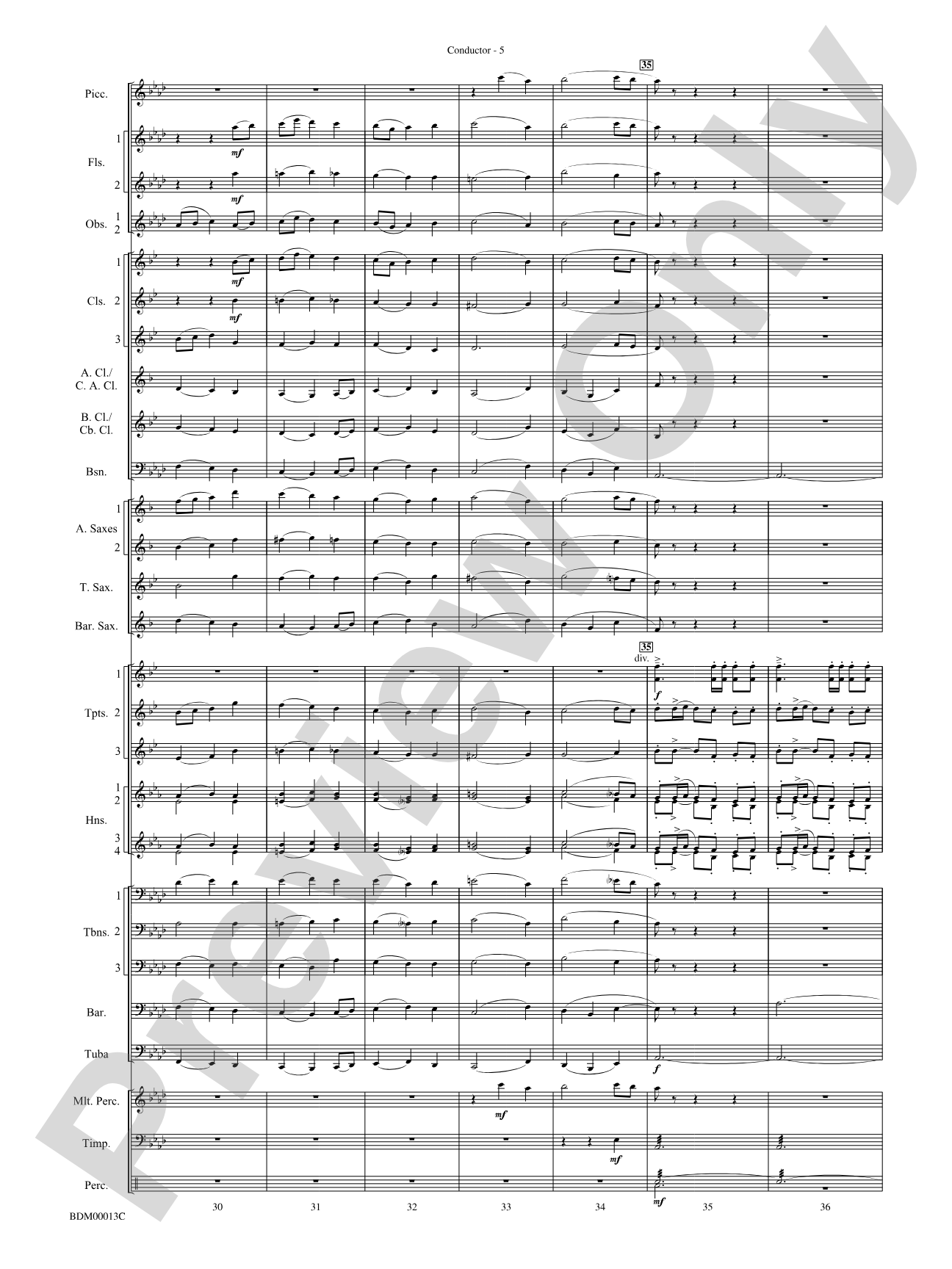 Slava: Concert Band Conductor Score & Parts