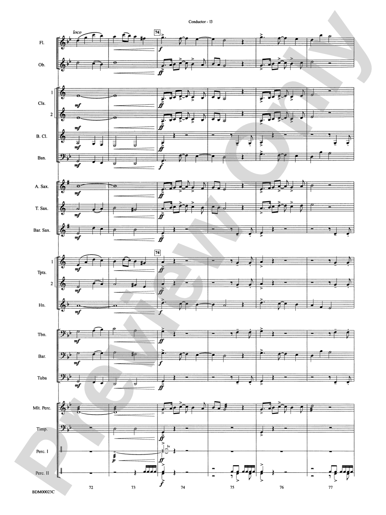 Under the Rice Moon: Concert Band Conductor Score & Parts