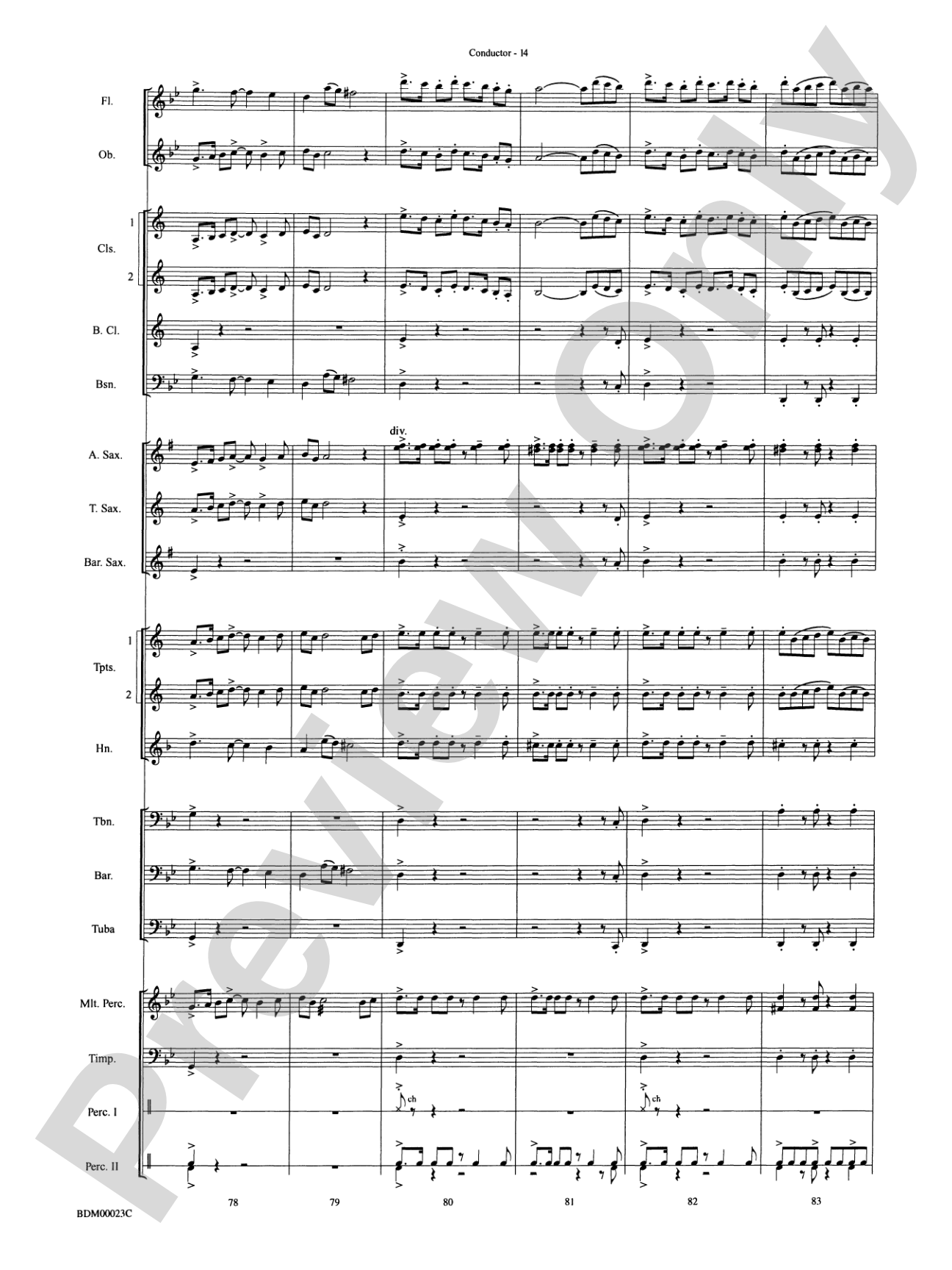 Under the Rice Moon: Concert Band Conductor Score & Parts