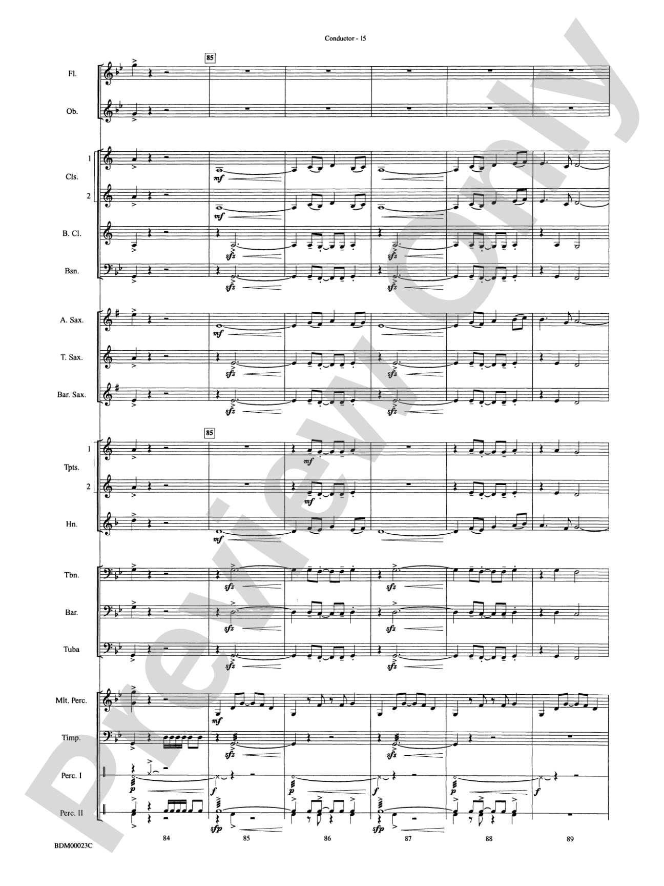 Under the Rice Moon: Concert Band Conductor Score & Parts