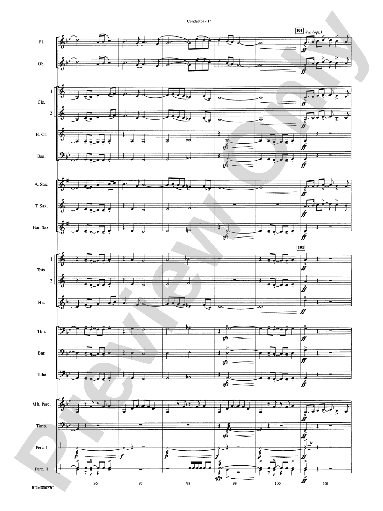 Under the Rice Moon: Concert Band Conductor Score & Parts