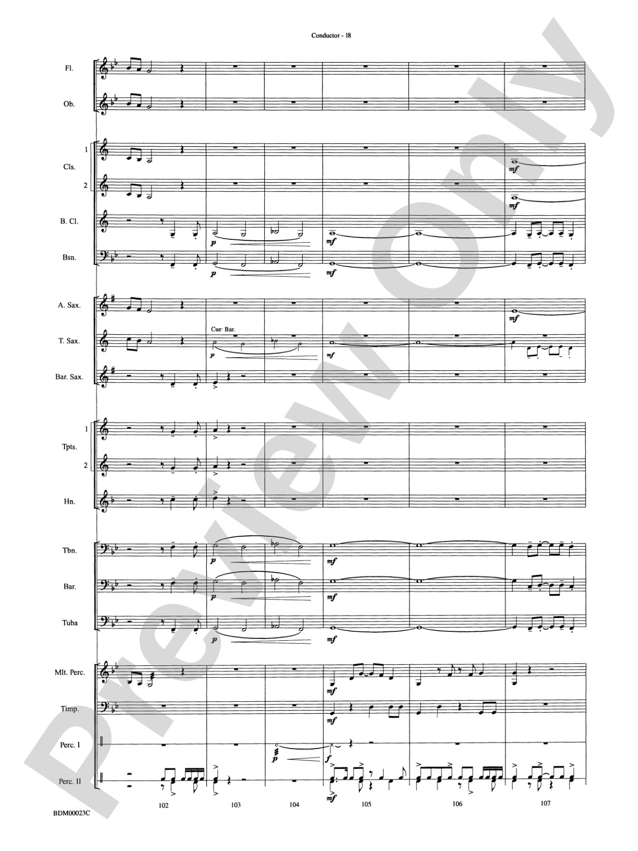 Under the Rice Moon: Concert Band Conductor Score & Parts