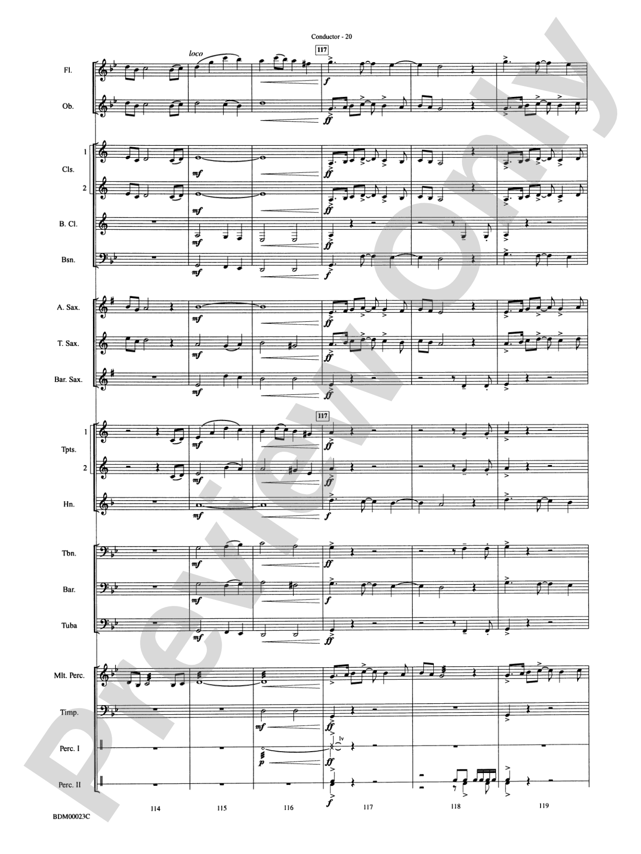 Under the Rice Moon: Concert Band Conductor Score & Parts