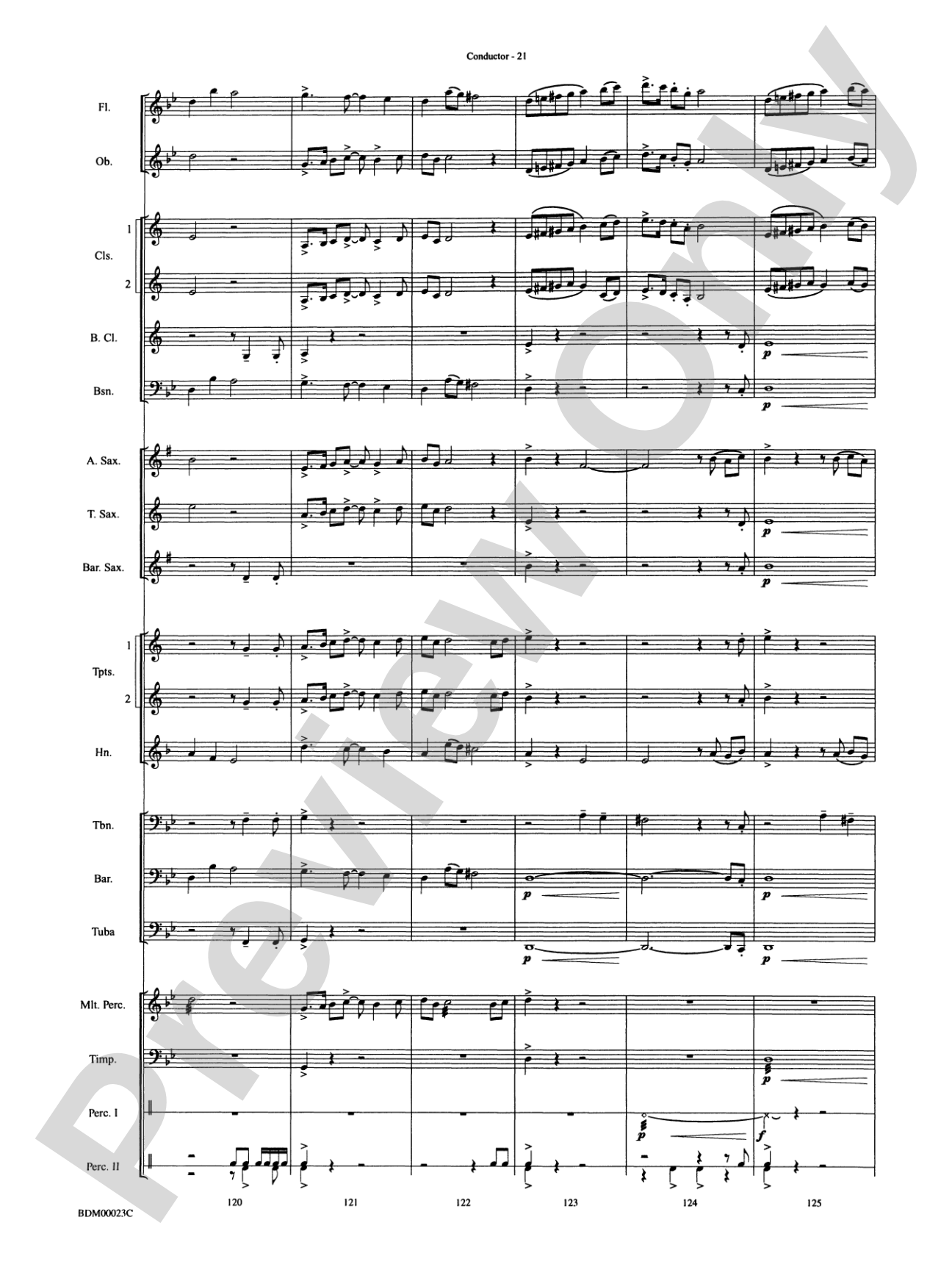 Under the Rice Moon: Concert Band Conductor Score & Parts