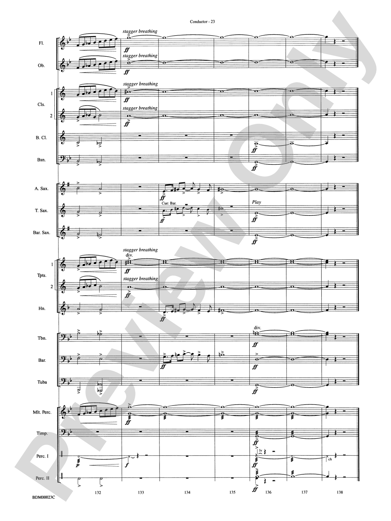 Under the Rice Moon: Concert Band Conductor Score & Parts