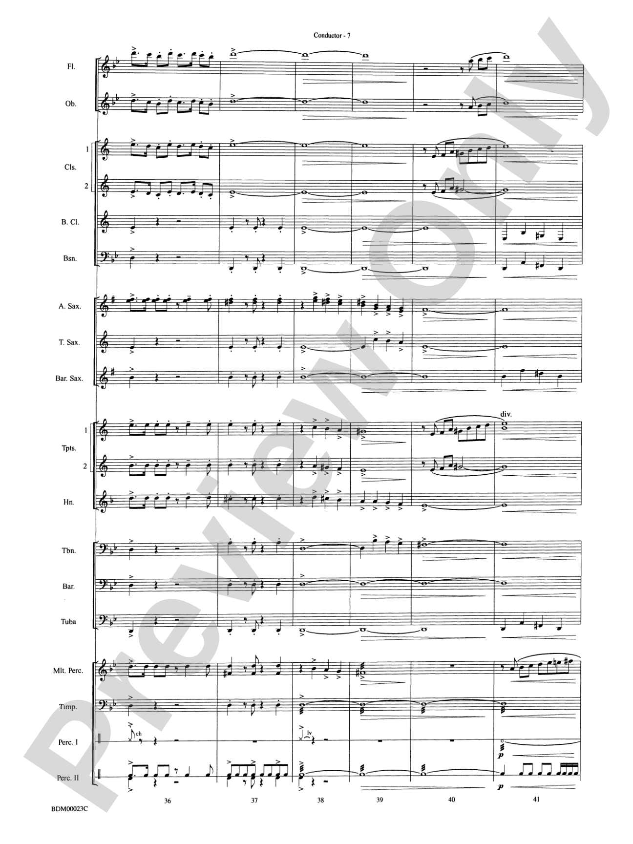 Under the Rice Moon: Concert Band Conductor Score & Parts