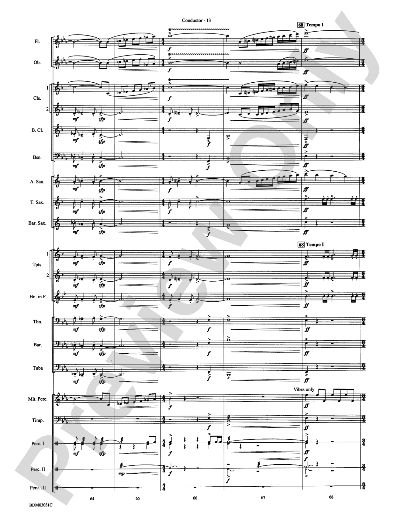 Bellingrath Gardens: Concert Band Conductor Score & Parts