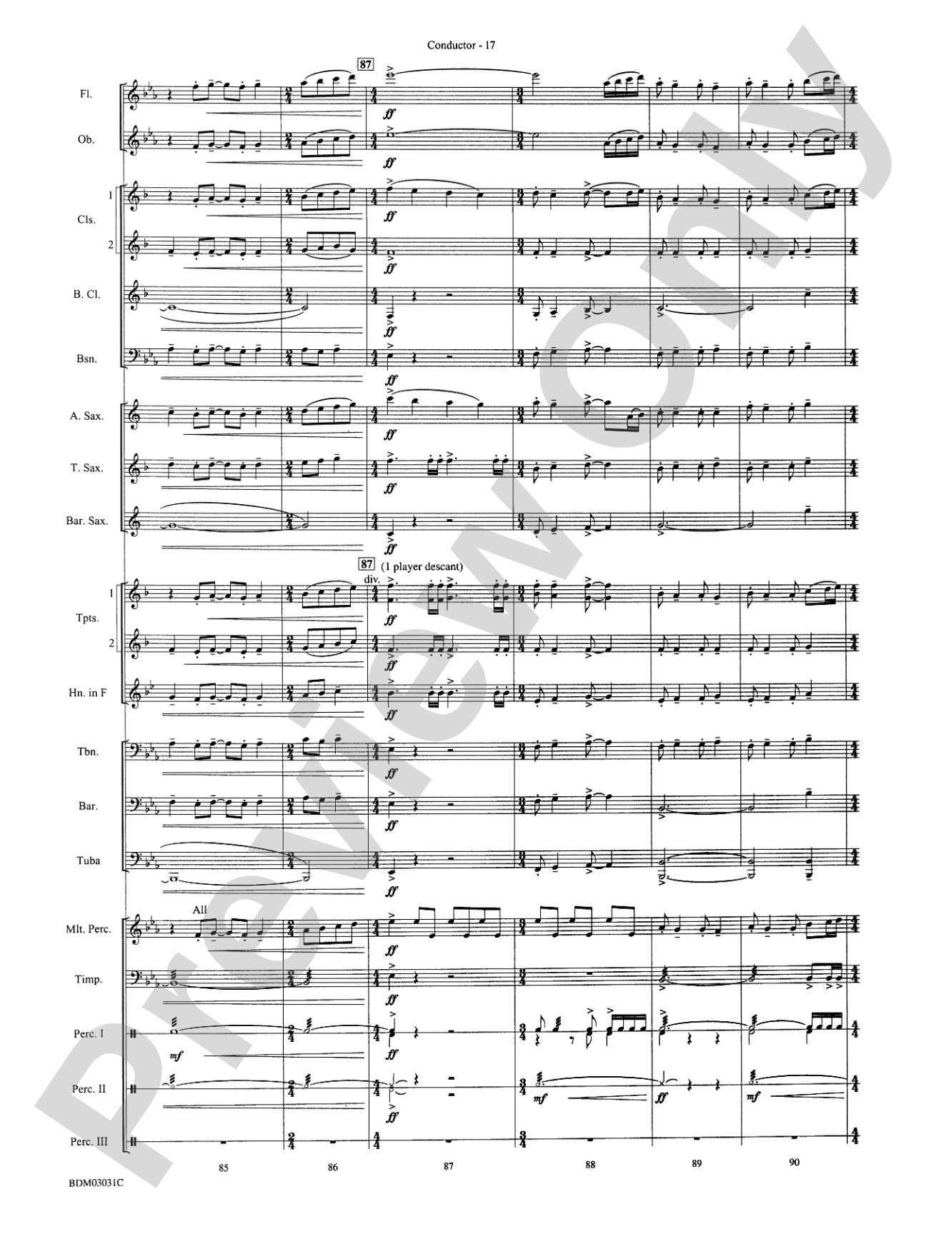 Bellingrath Gardens: Concert Band Conductor Score & Parts