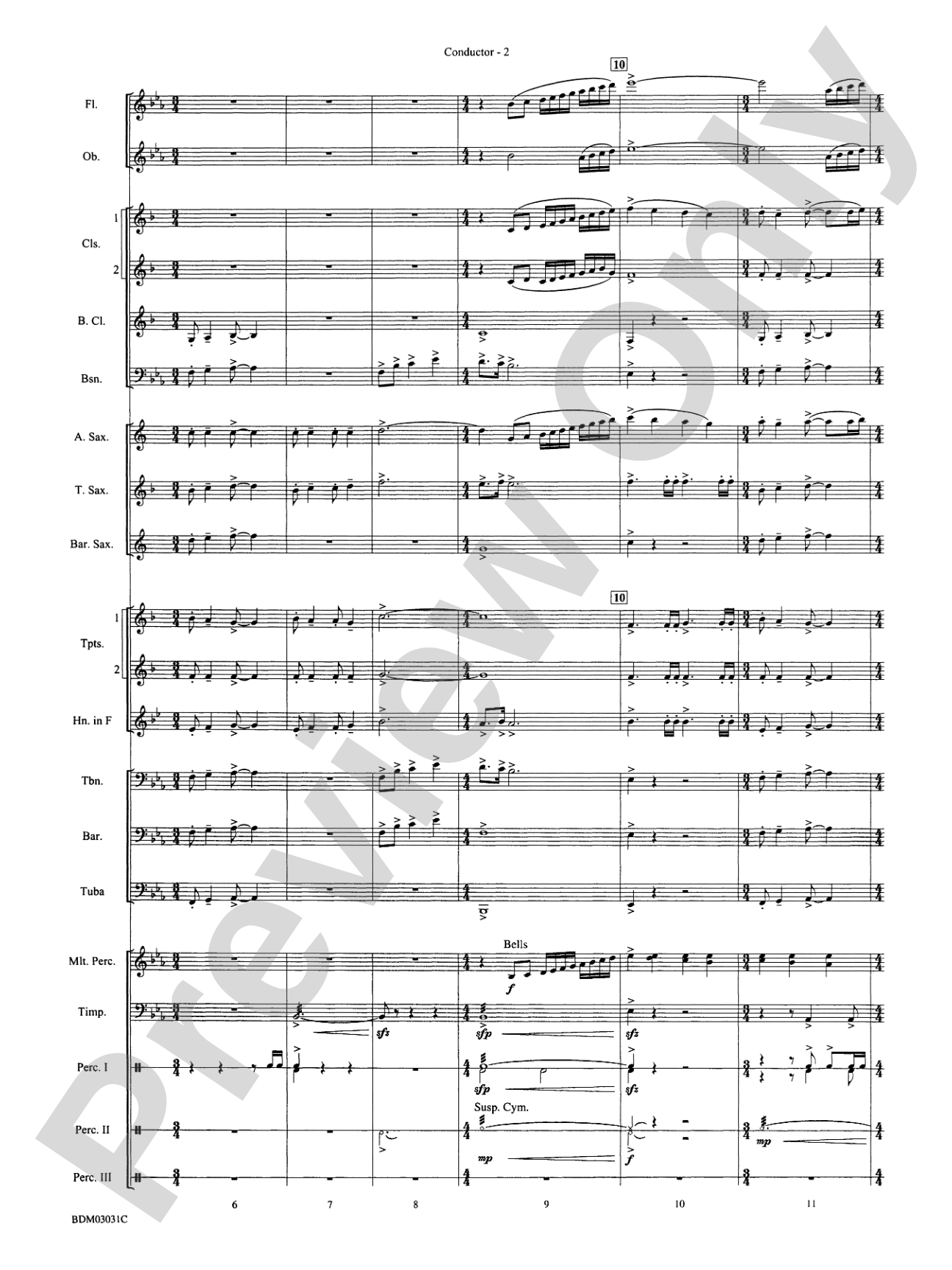 Bellingrath Gardens: Concert Band Conductor Score & Parts
