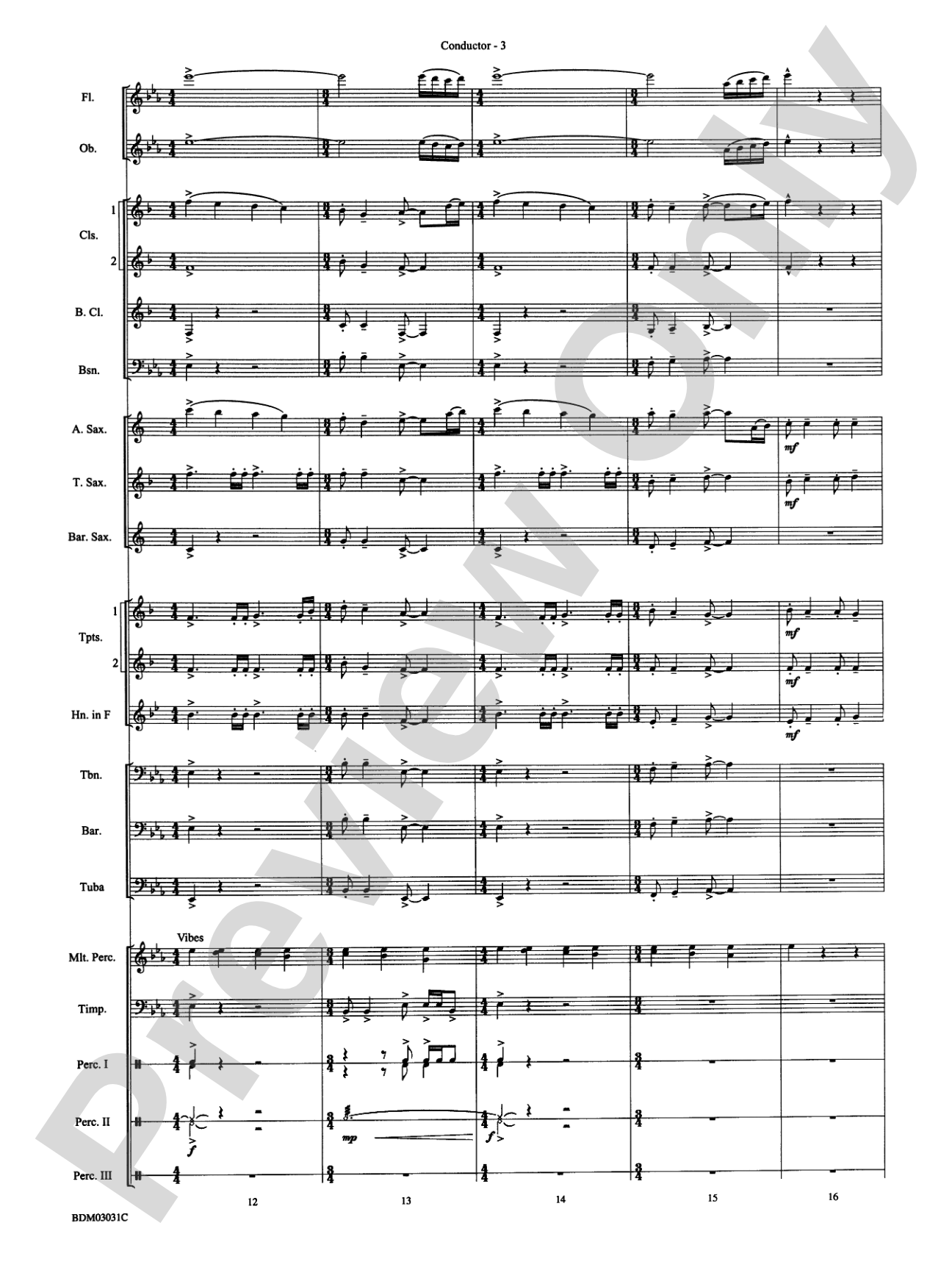 Bellingrath Gardens: Concert Band Conductor Score & Parts