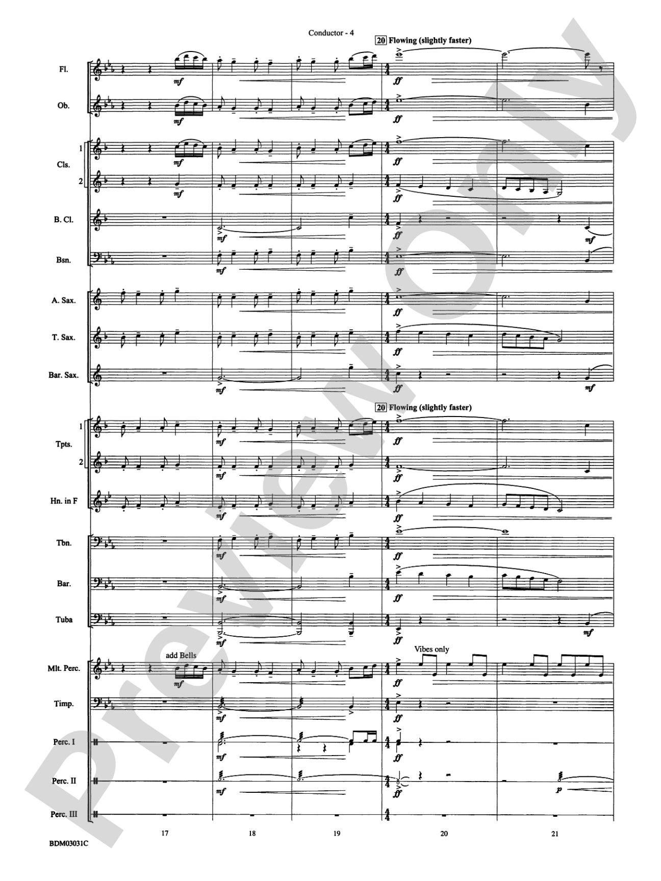 Bellingrath Gardens: Concert Band Conductor Score & Parts