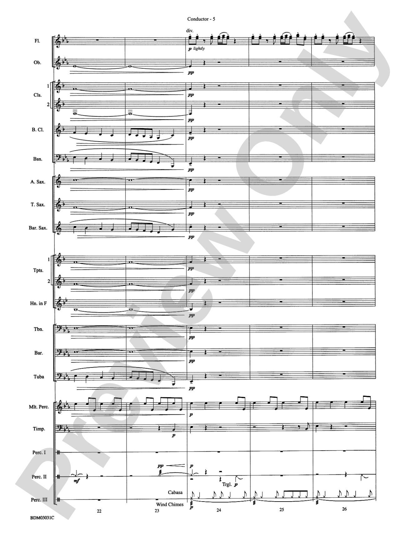 Bellingrath Gardens: Concert Band Conductor Score & Parts