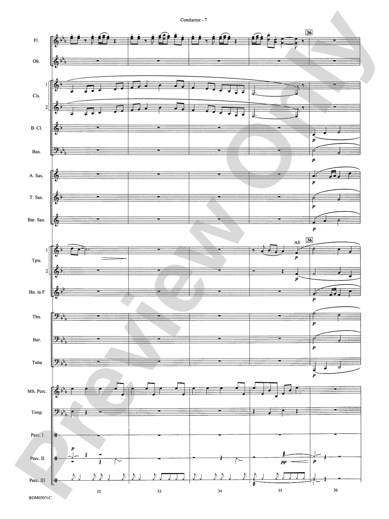 Bellingrath Gardens: Concert Band Conductor Score & Parts