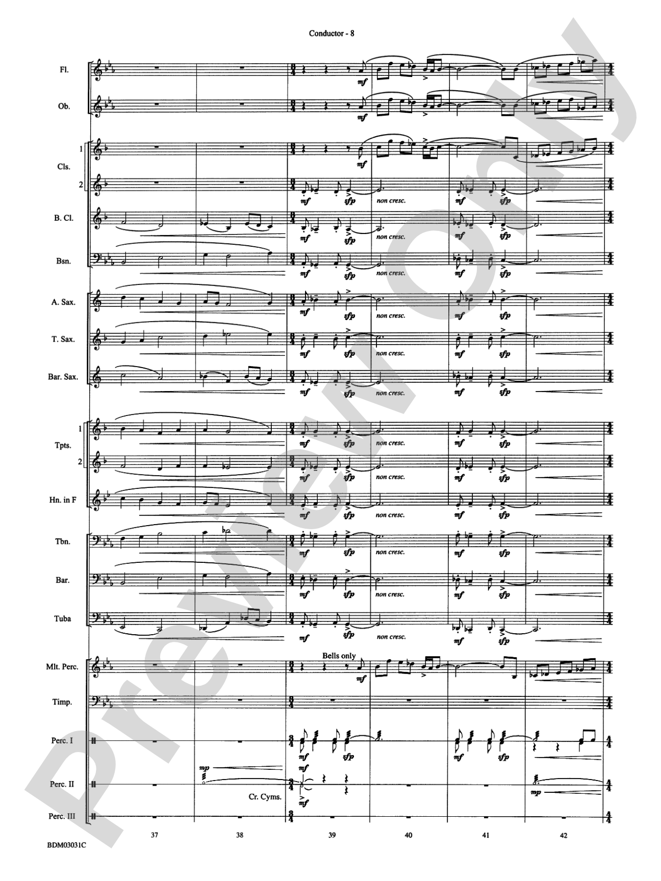 Bellingrath Gardens: Concert Band Conductor Score & Parts