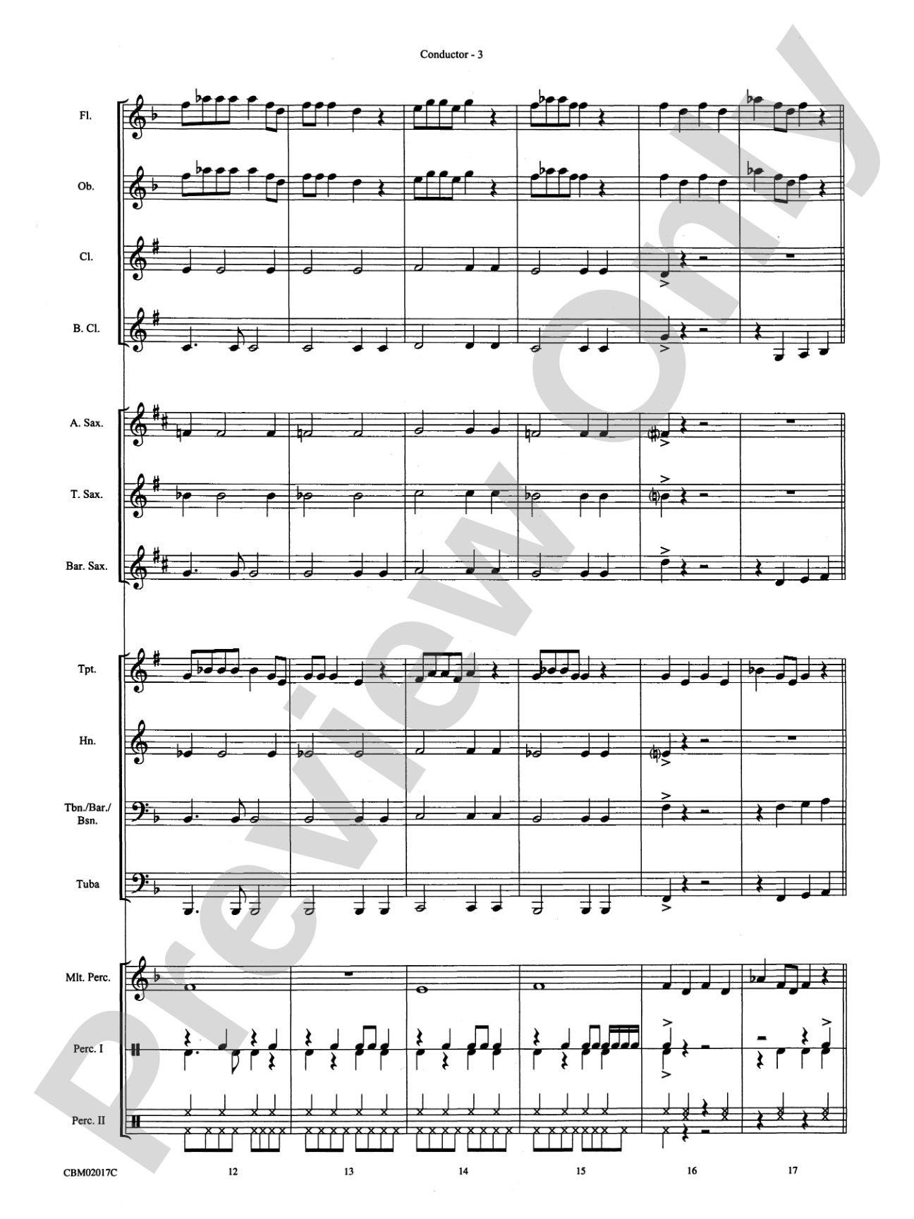 Great Balls of Fire: Concert Band Conductor Score & Parts