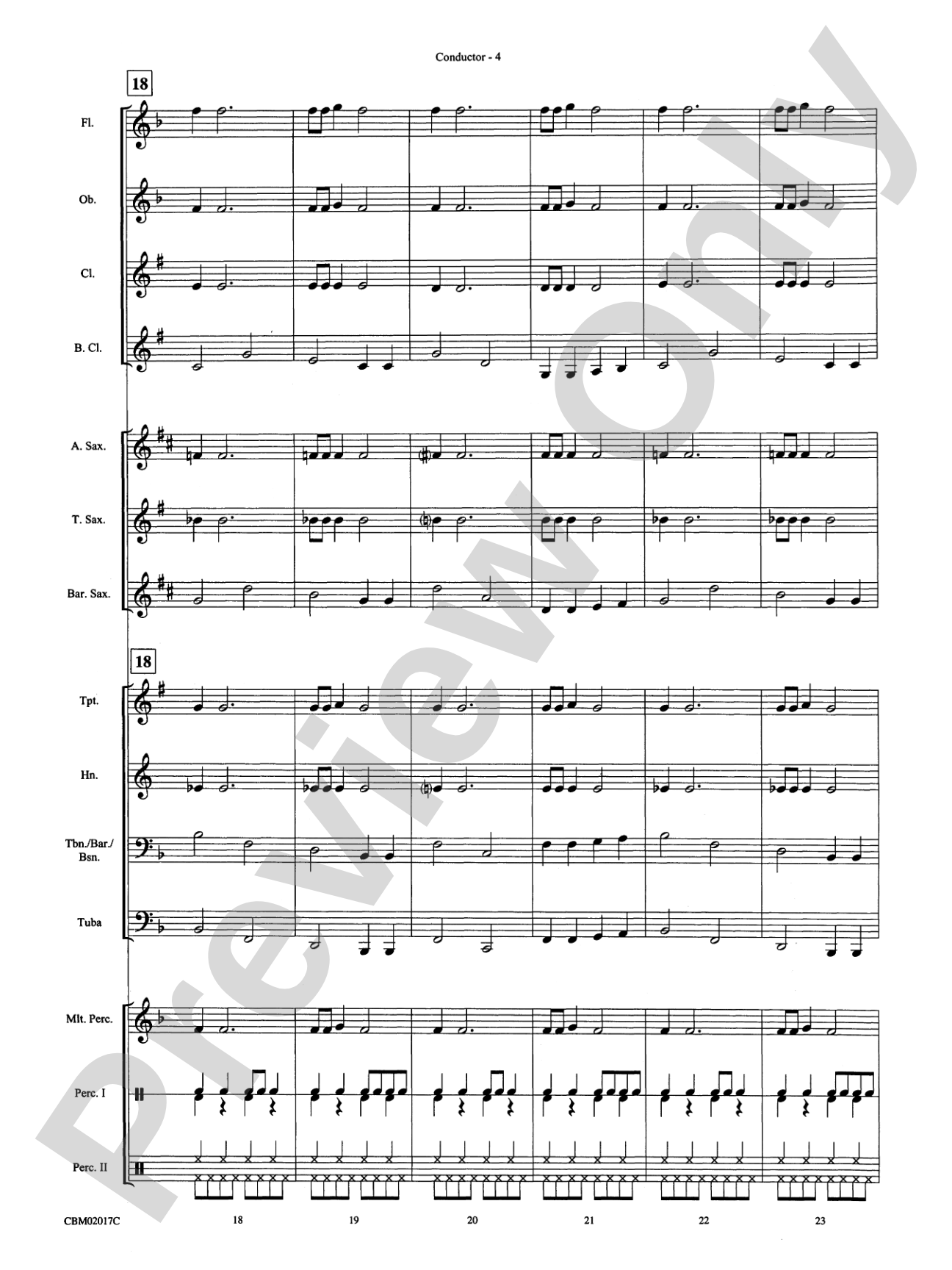 Great Balls of Fire: Concert Band Conductor Score & Parts