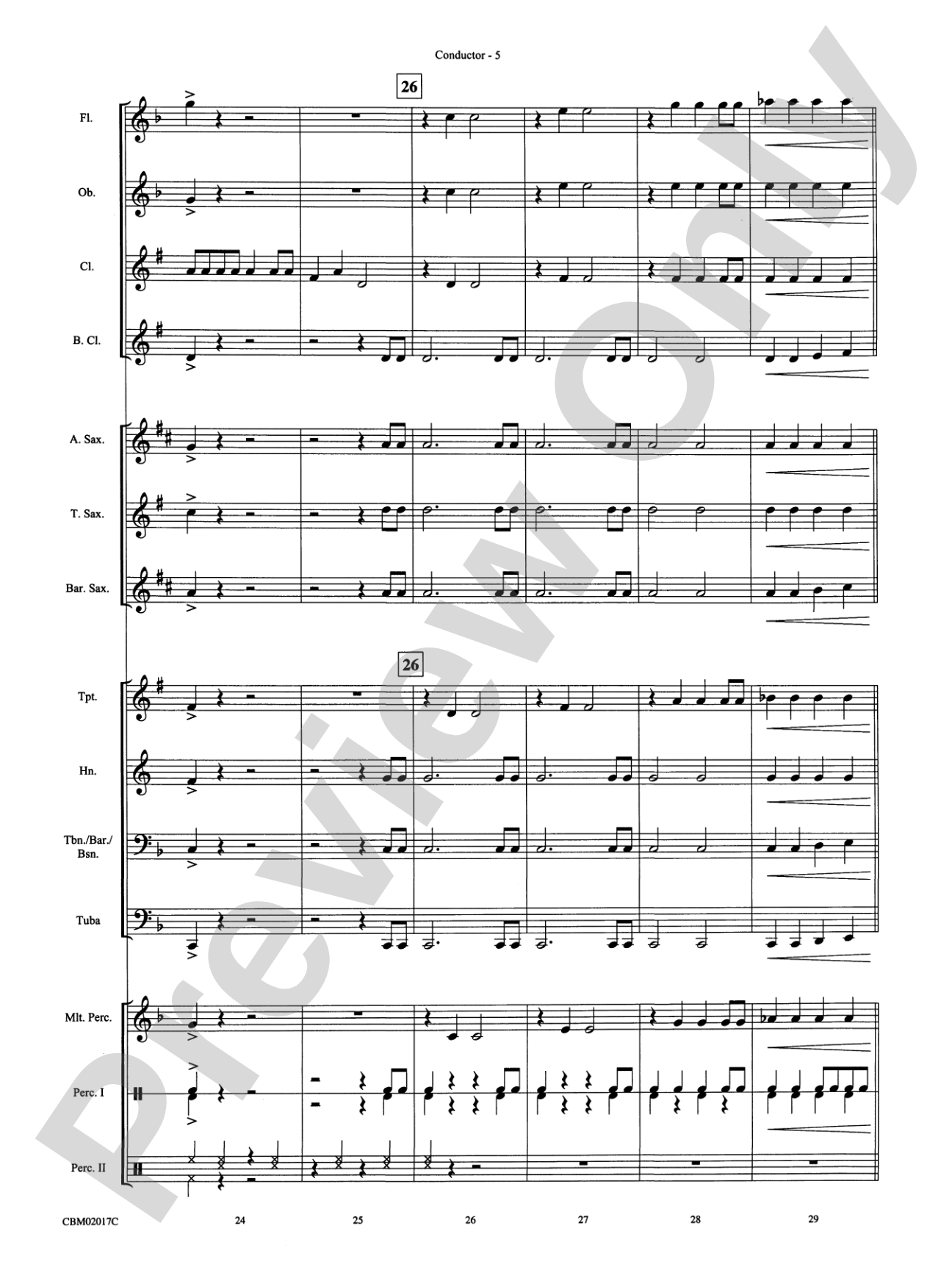 Great Balls of Fire: Concert Band Conductor Score & Parts