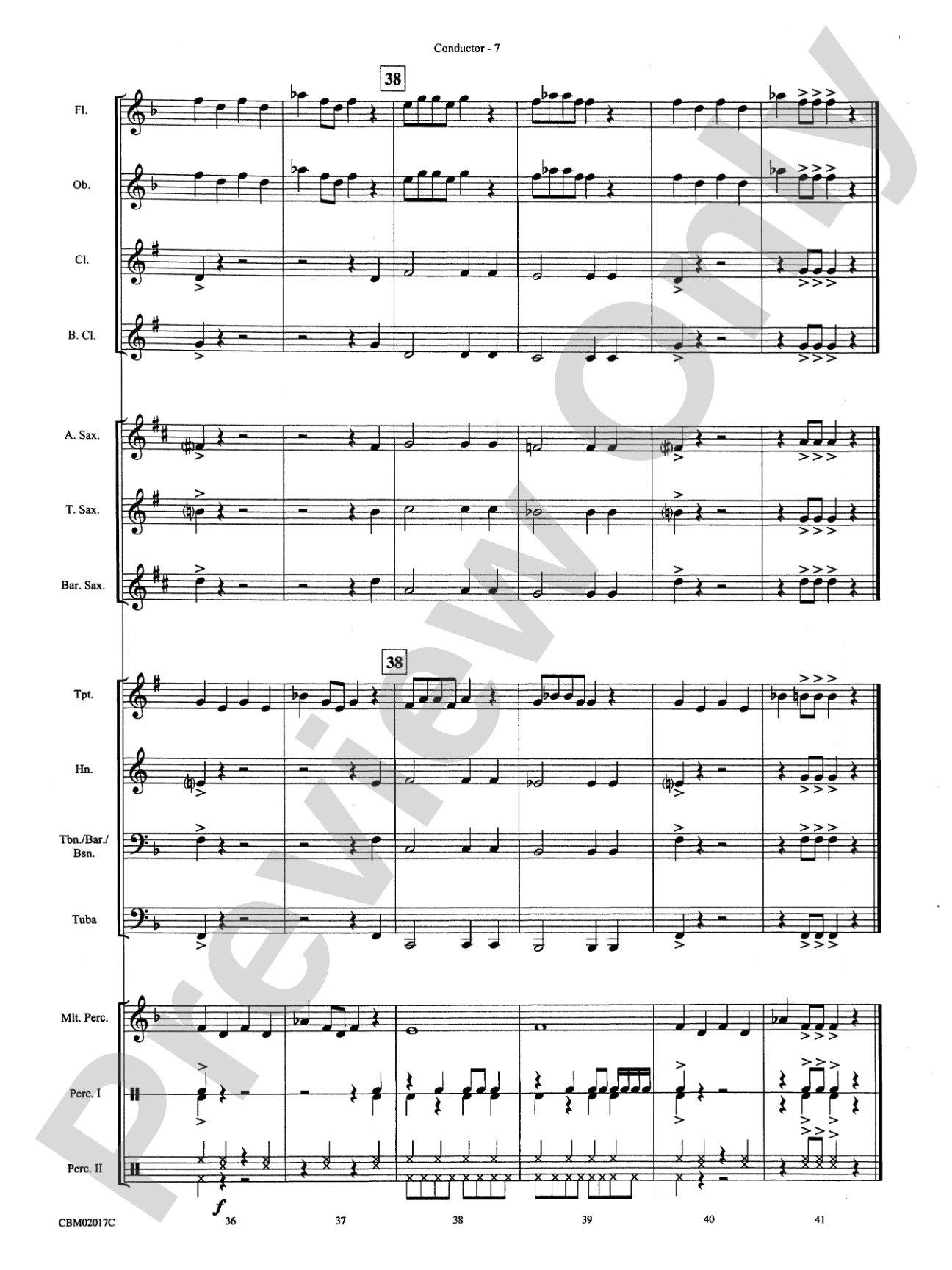 Great Balls of Fire: Concert Band Conductor Score & Parts