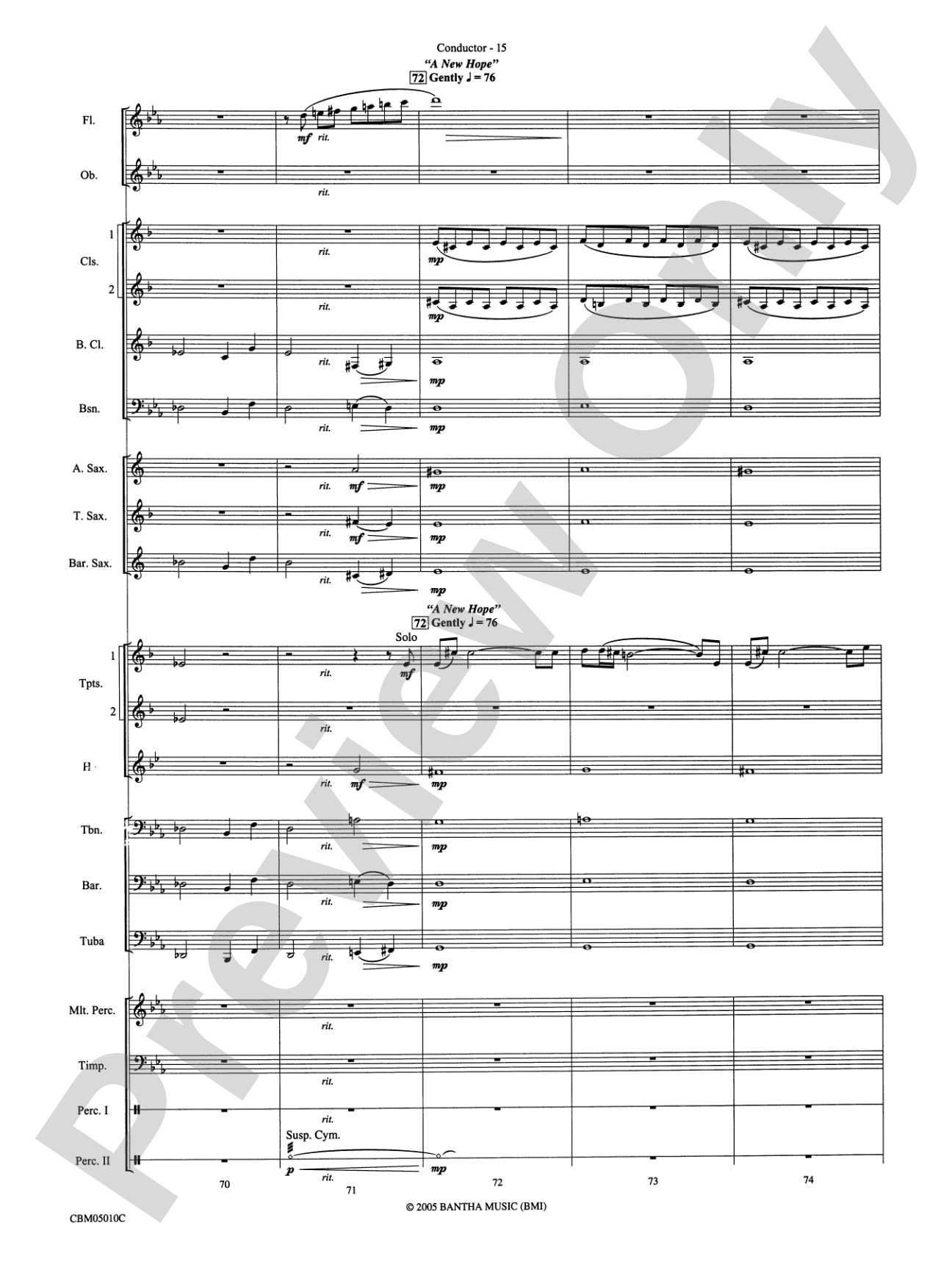 Star Wars®: Episode III Revenge of the Sith: Concert Band Conductor Score & Parts