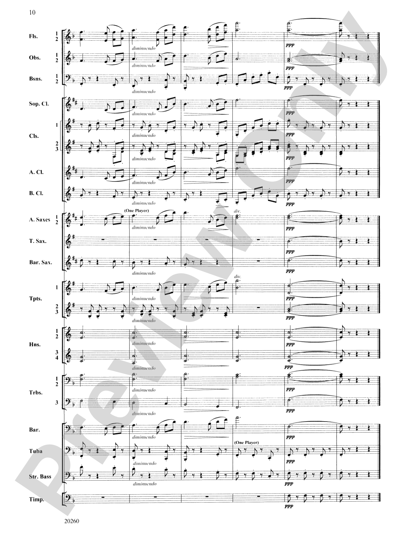 Intermezzo from Cavalleria Rusticana: Concert Band Conductor Score & Parts