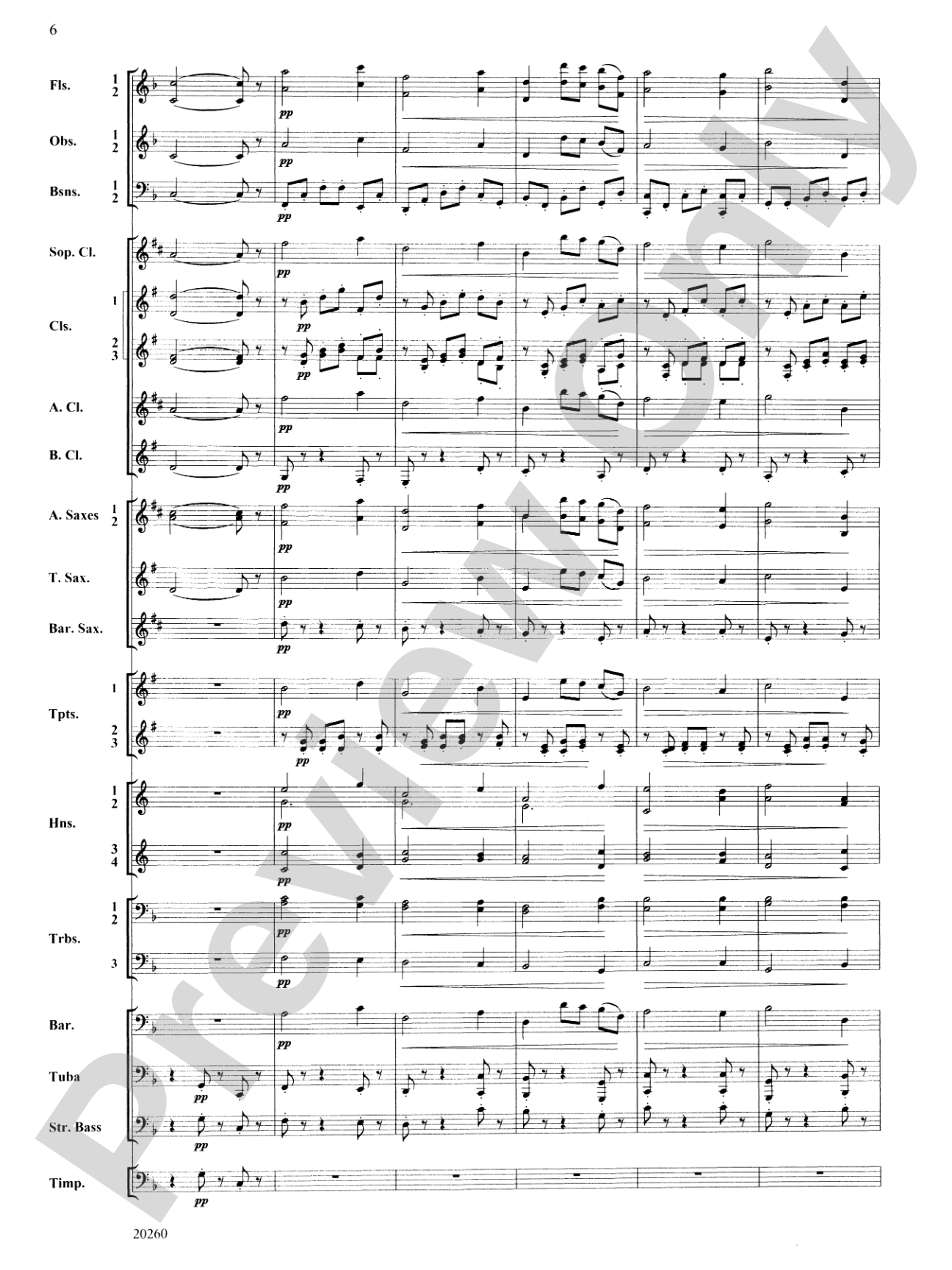 Intermezzo from Cavalleria Rusticana: Concert Band Conductor Score & Parts