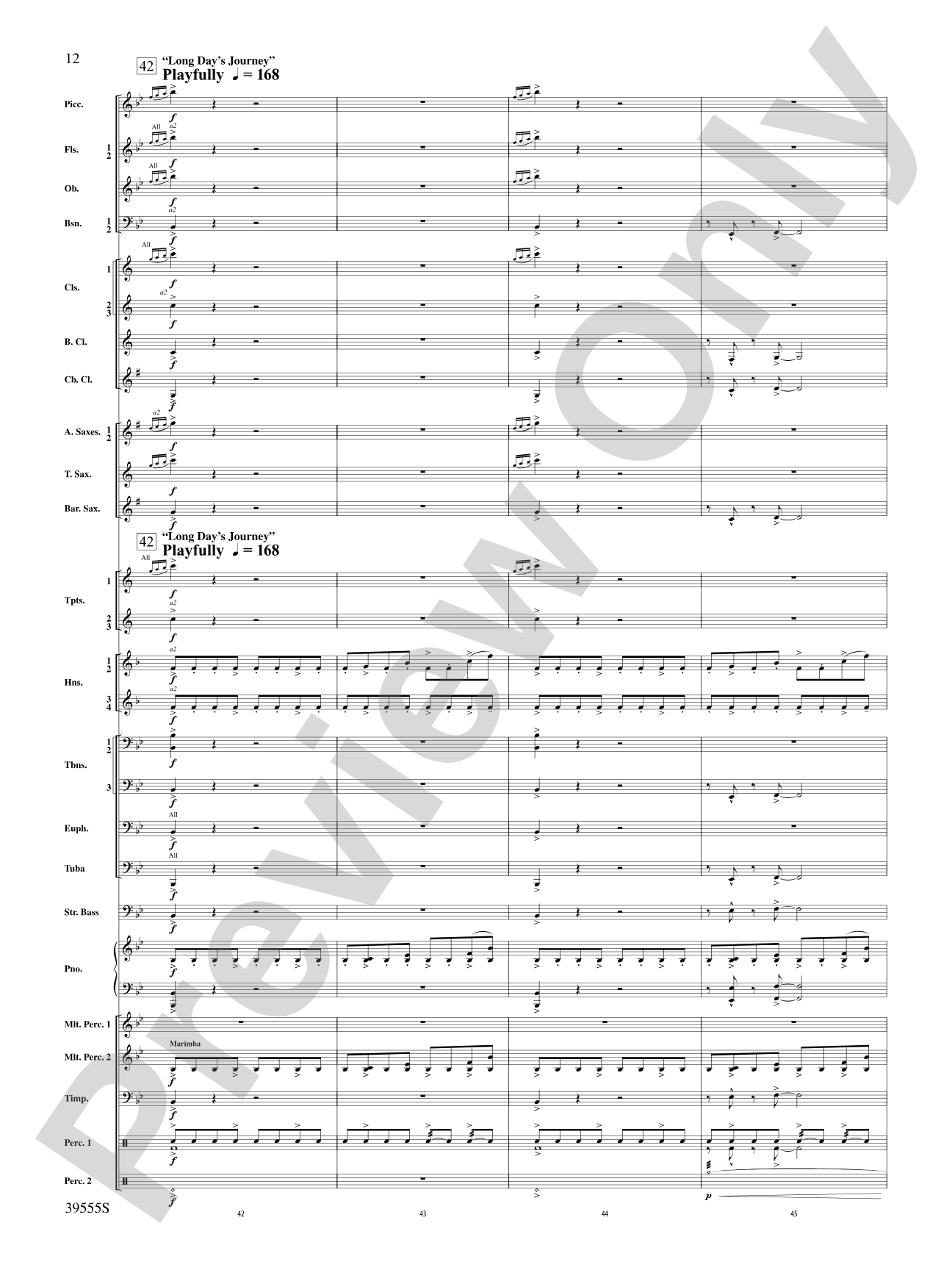 And Hope Led Them Home: Concert Band Conductor Score & Parts