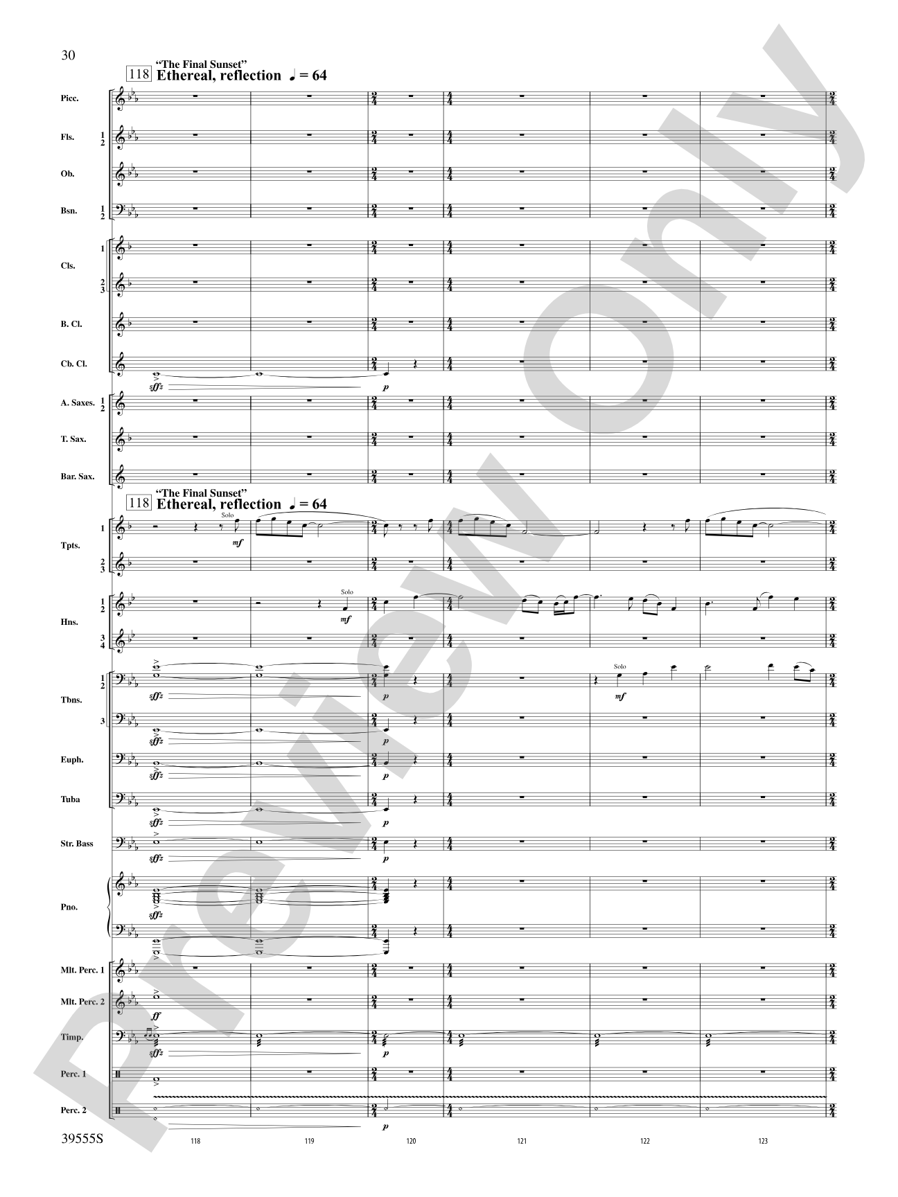 And Hope Led Them Home: Concert Band Conductor Score & Parts