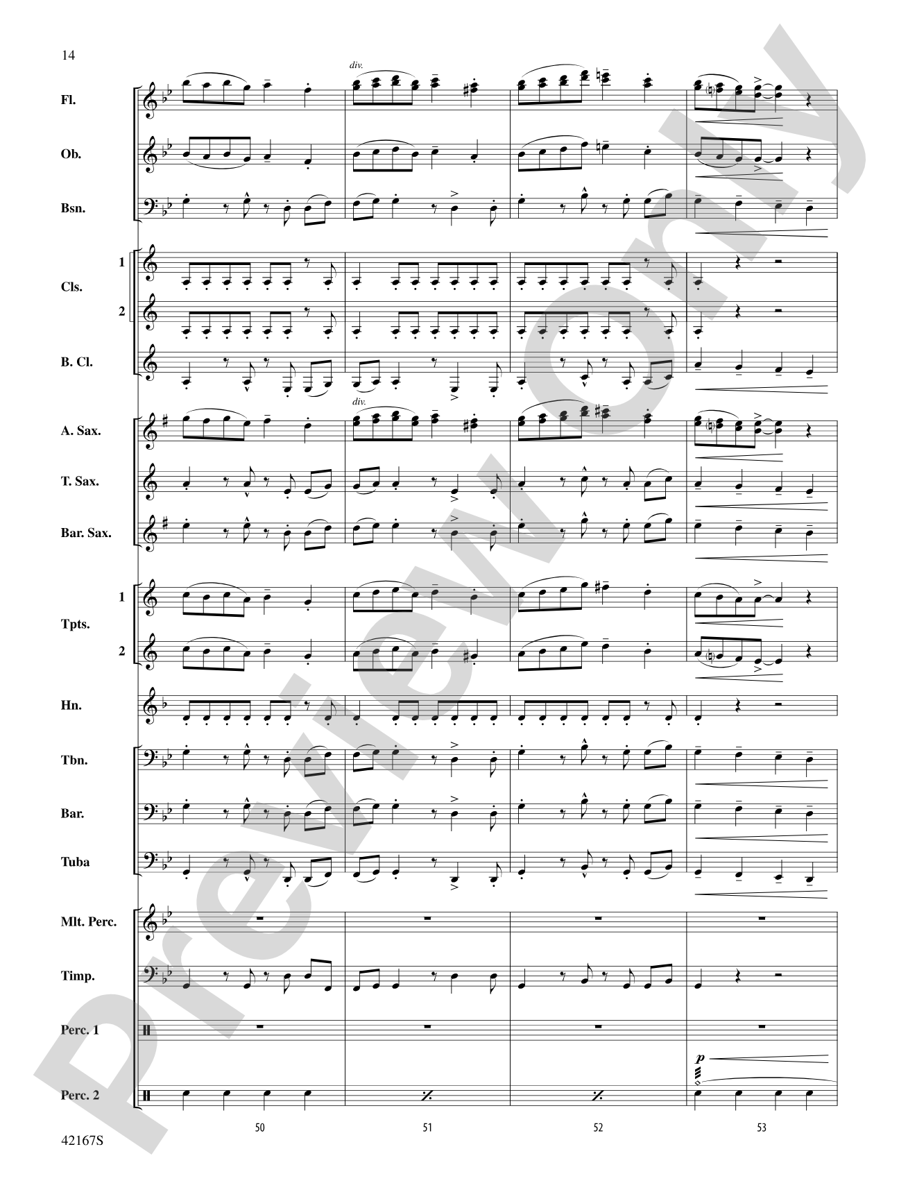 Blind Brook Celebration: Score