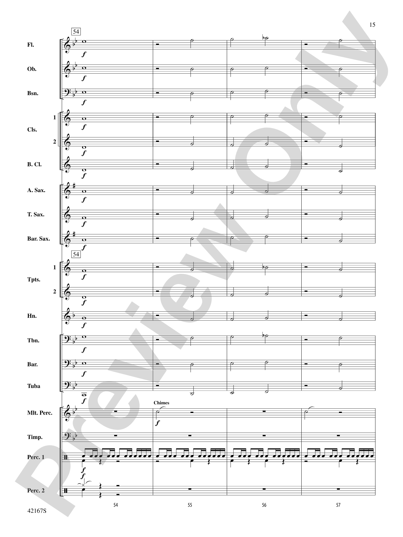 Blind Brook Celebration: Score