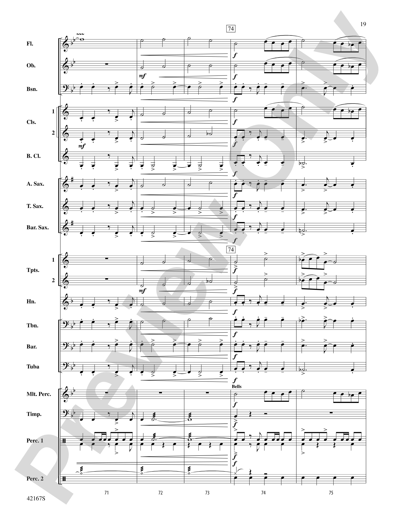 Blind Brook Celebration: Score