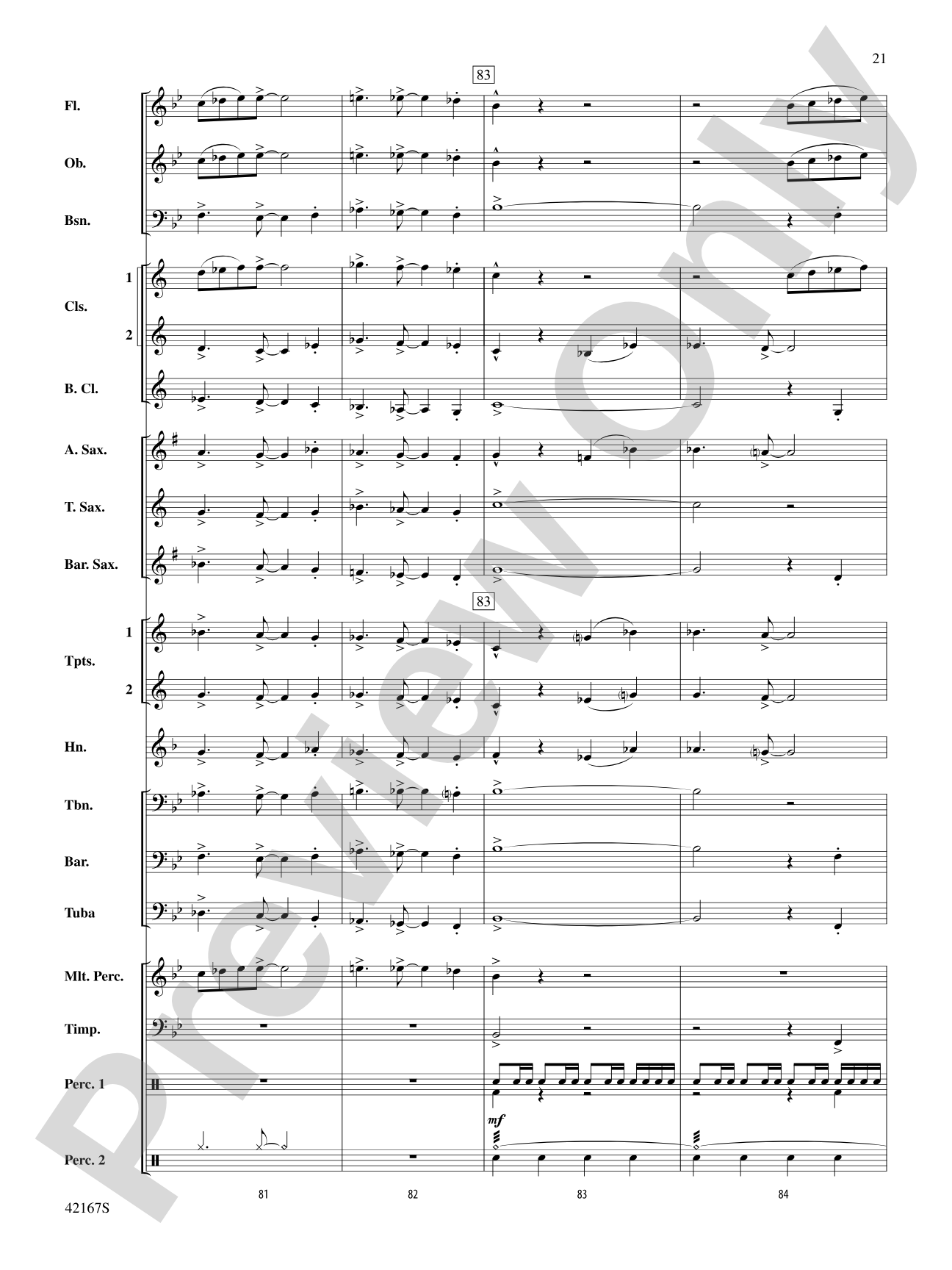 Blind Brook Celebration: Score