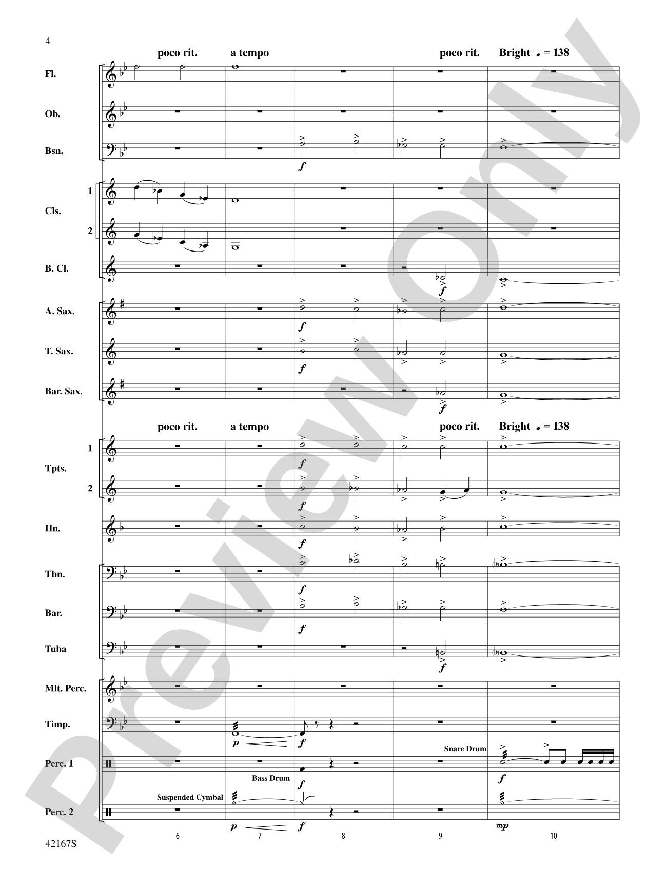 Blind Brook Celebration: Score