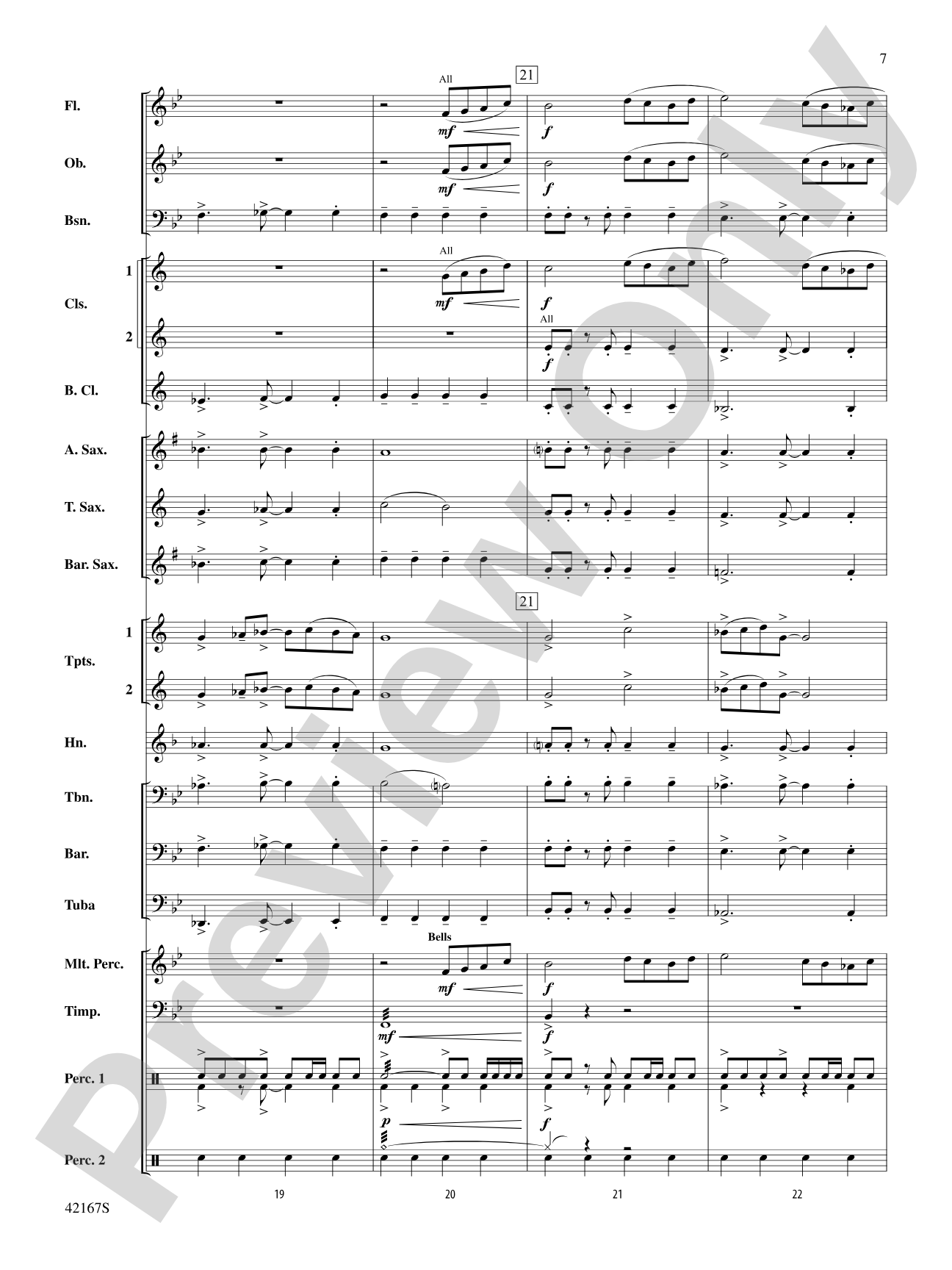 Blind Brook Celebration: Score