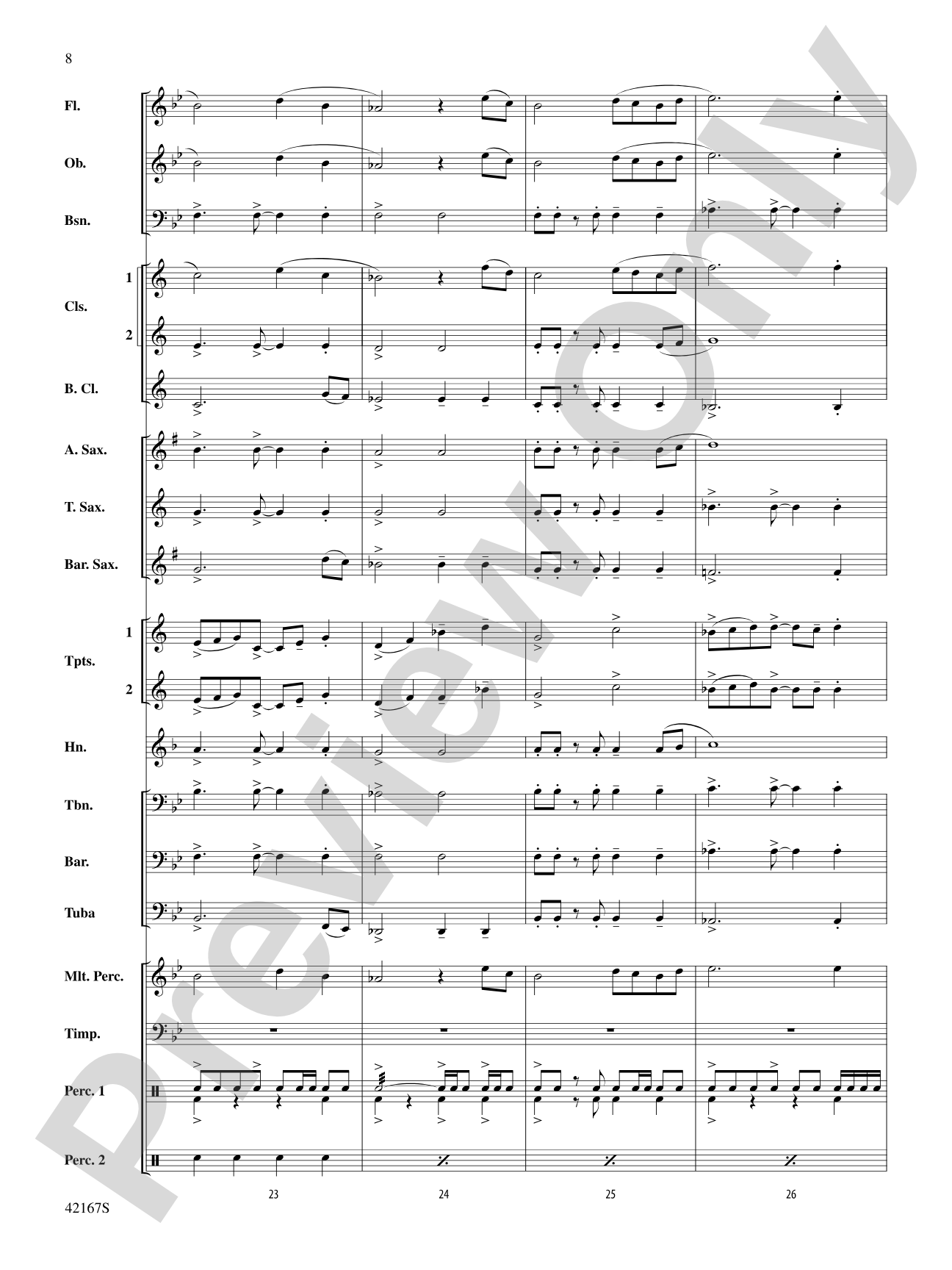 Blind Brook Celebration: Score