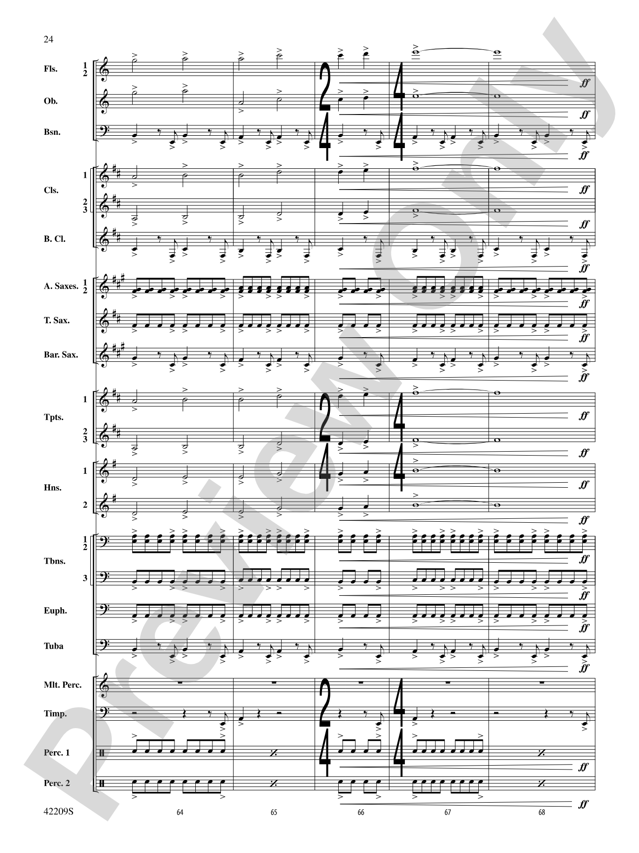 The Hobbit: The Desolation of Smaug, Suite from: Concert Band Conductor Score & Parts