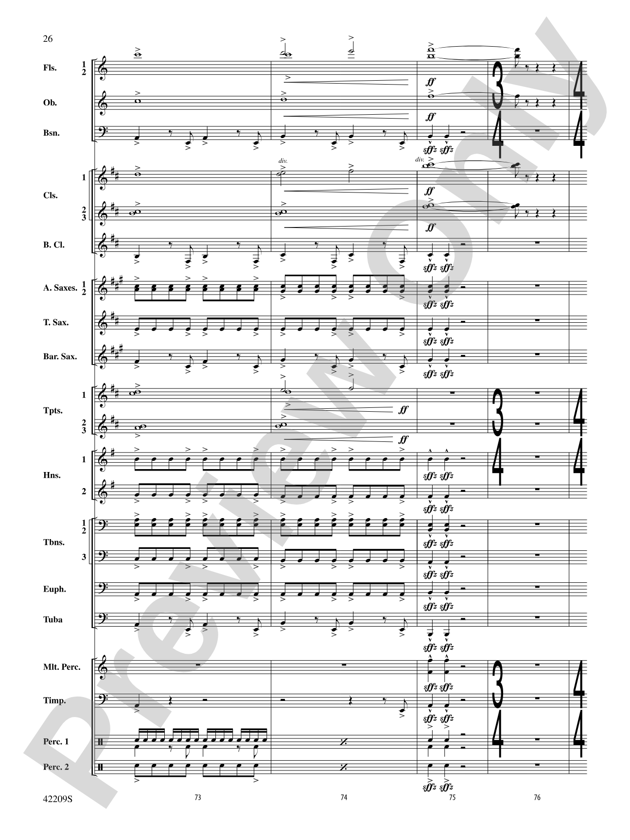 The Hobbit: The Desolation of Smaug, Suite from: Concert Band Conductor Score & Parts