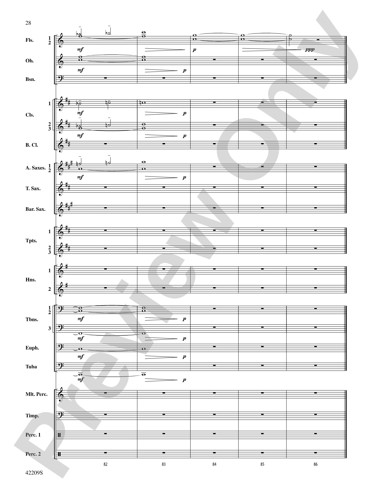 The Hobbit: The Desolation of Smaug, Suite from: Concert Band Conductor Score & Parts