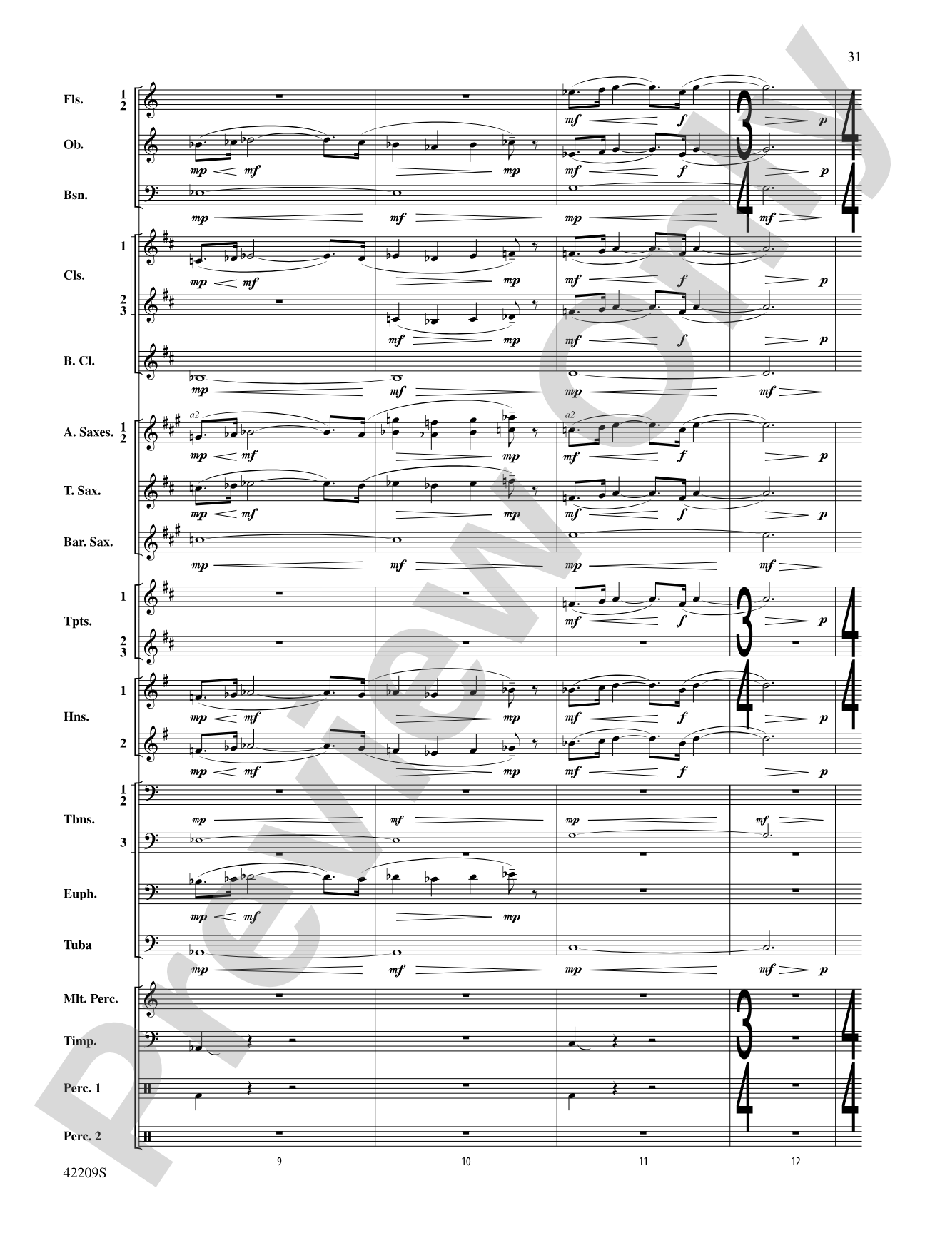The Hobbit: The Desolation of Smaug, Suite from: Concert Band Conductor Score & Parts