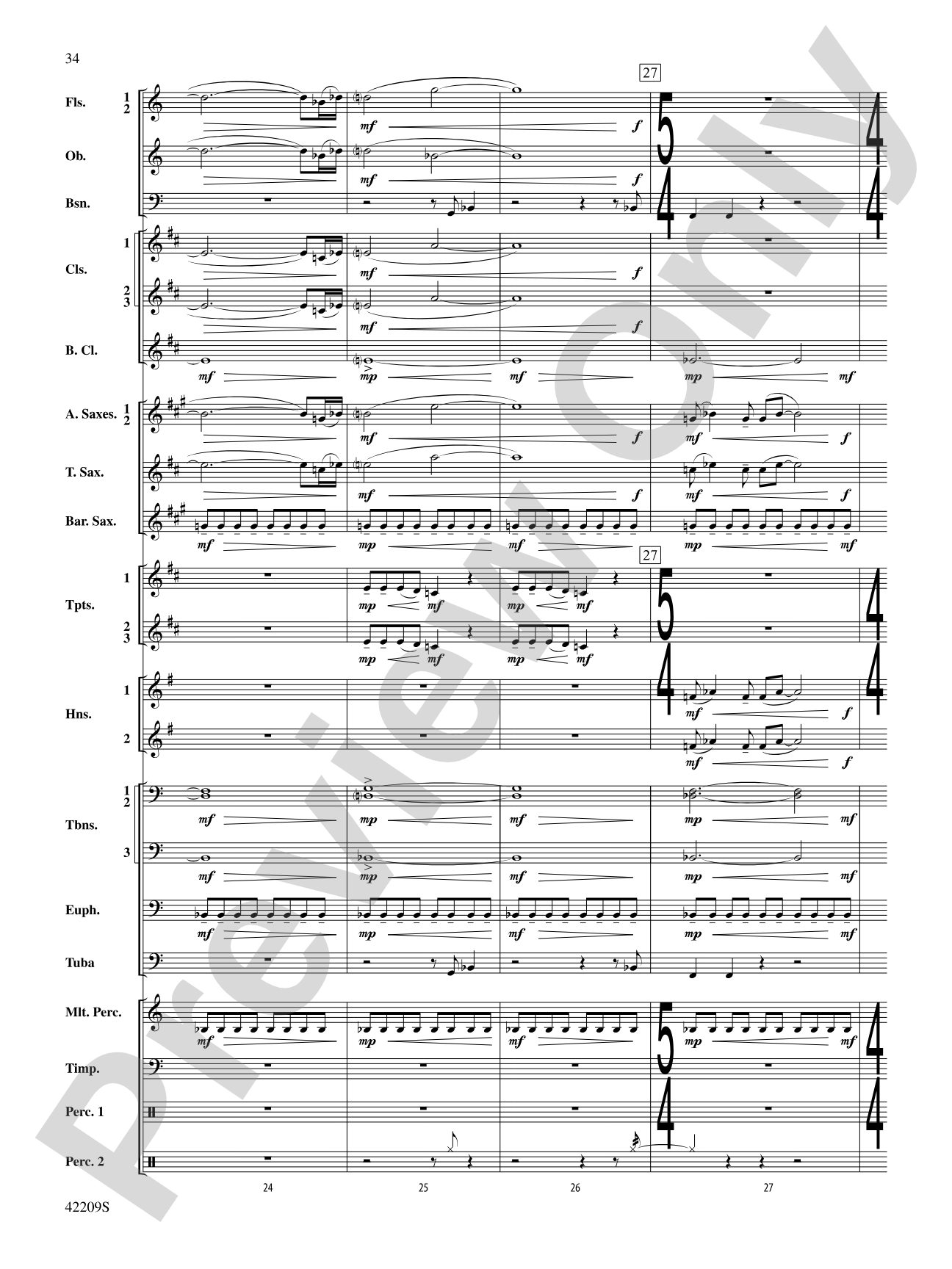 The Hobbit: The Desolation of Smaug, Suite from: Concert Band Conductor Score & Parts