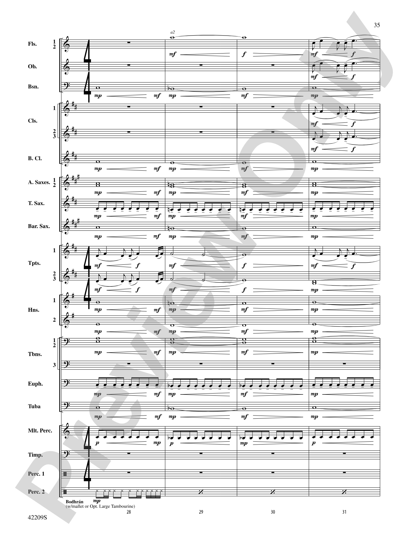 The Hobbit: The Desolation of Smaug, Suite from: Concert Band Conductor Score & Parts