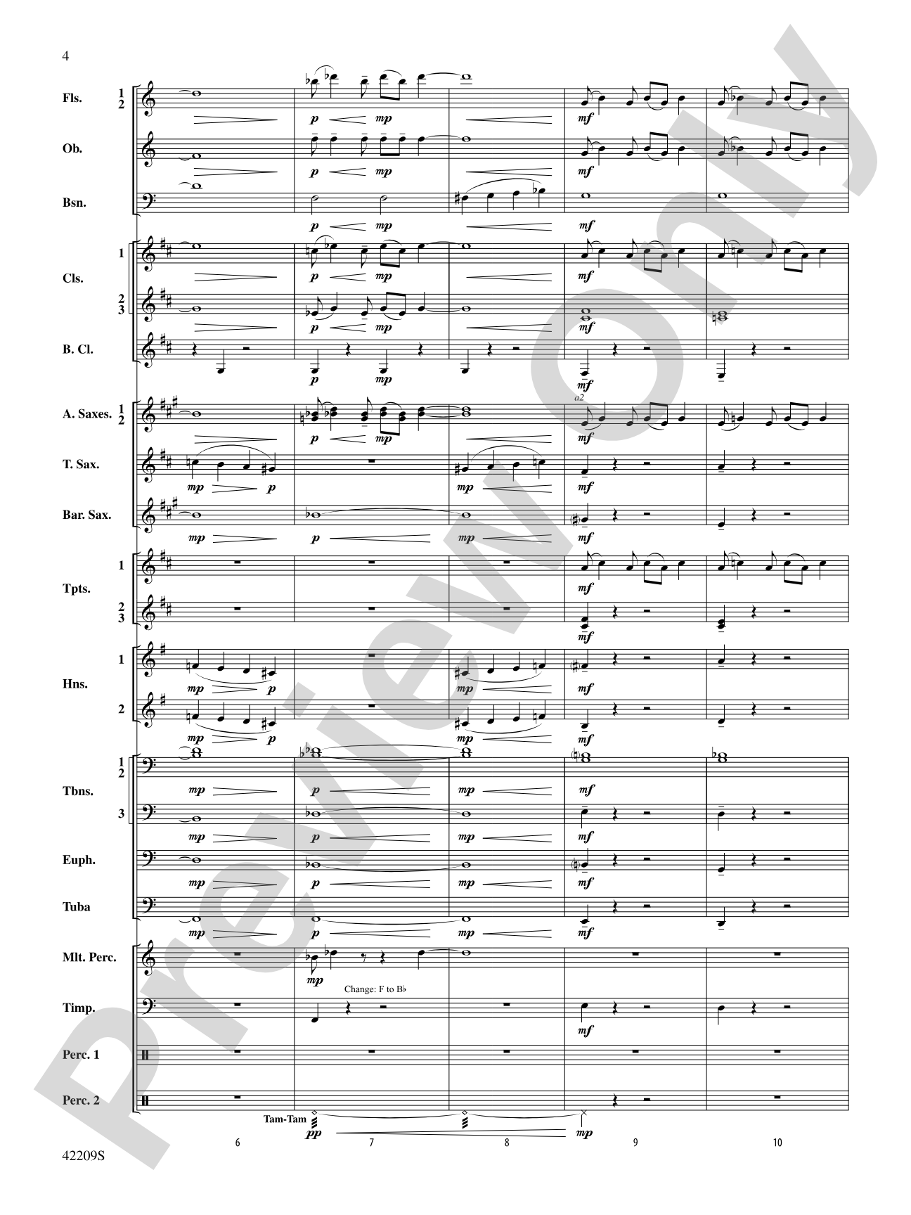 The Hobbit: The Desolation of Smaug, Suite from: Concert Band Conductor Score & Parts