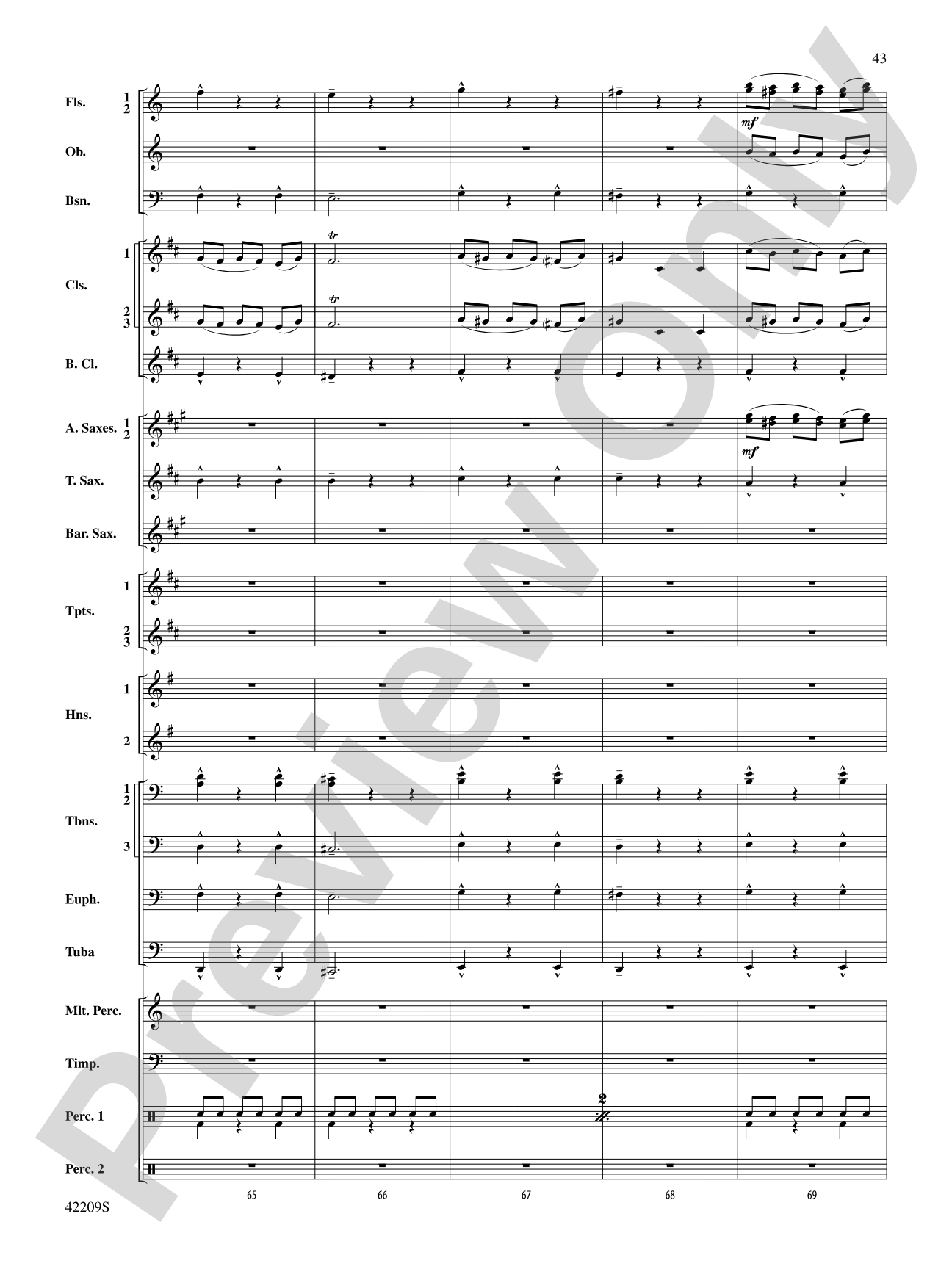 The Hobbit: The Desolation of Smaug, Suite from: Concert Band Conductor Score & Parts