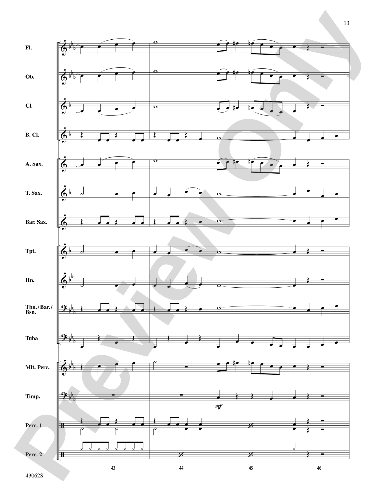 Planet X: Concert Band Conductor Score & Parts