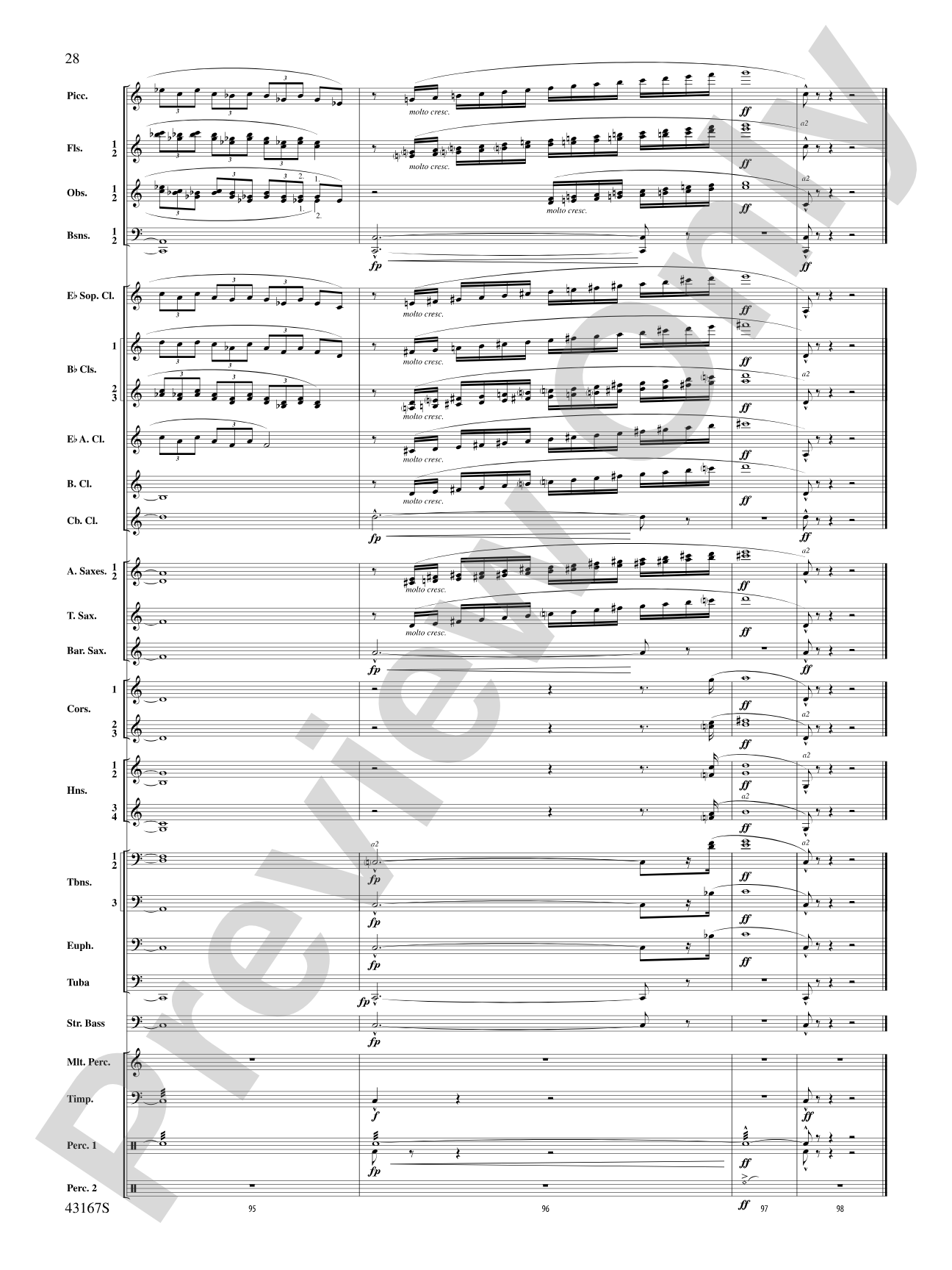 Down to the Sea in Ships (from the NBC TV Film Project 20): Concert Band Conductor Score & Parts