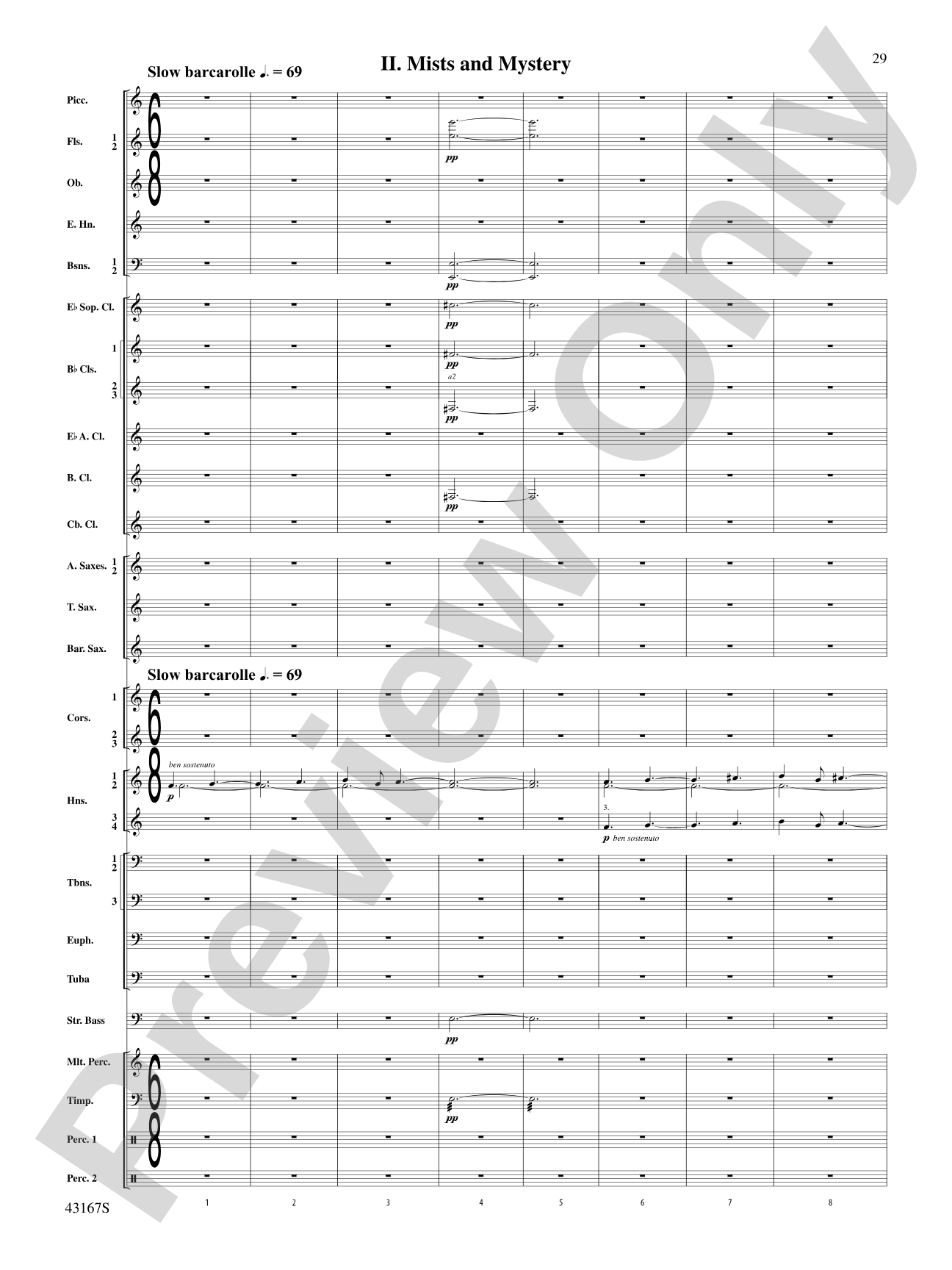 Down to the Sea in Ships (from the NBC TV Film Project 20): Concert Band Conductor Score & Parts
